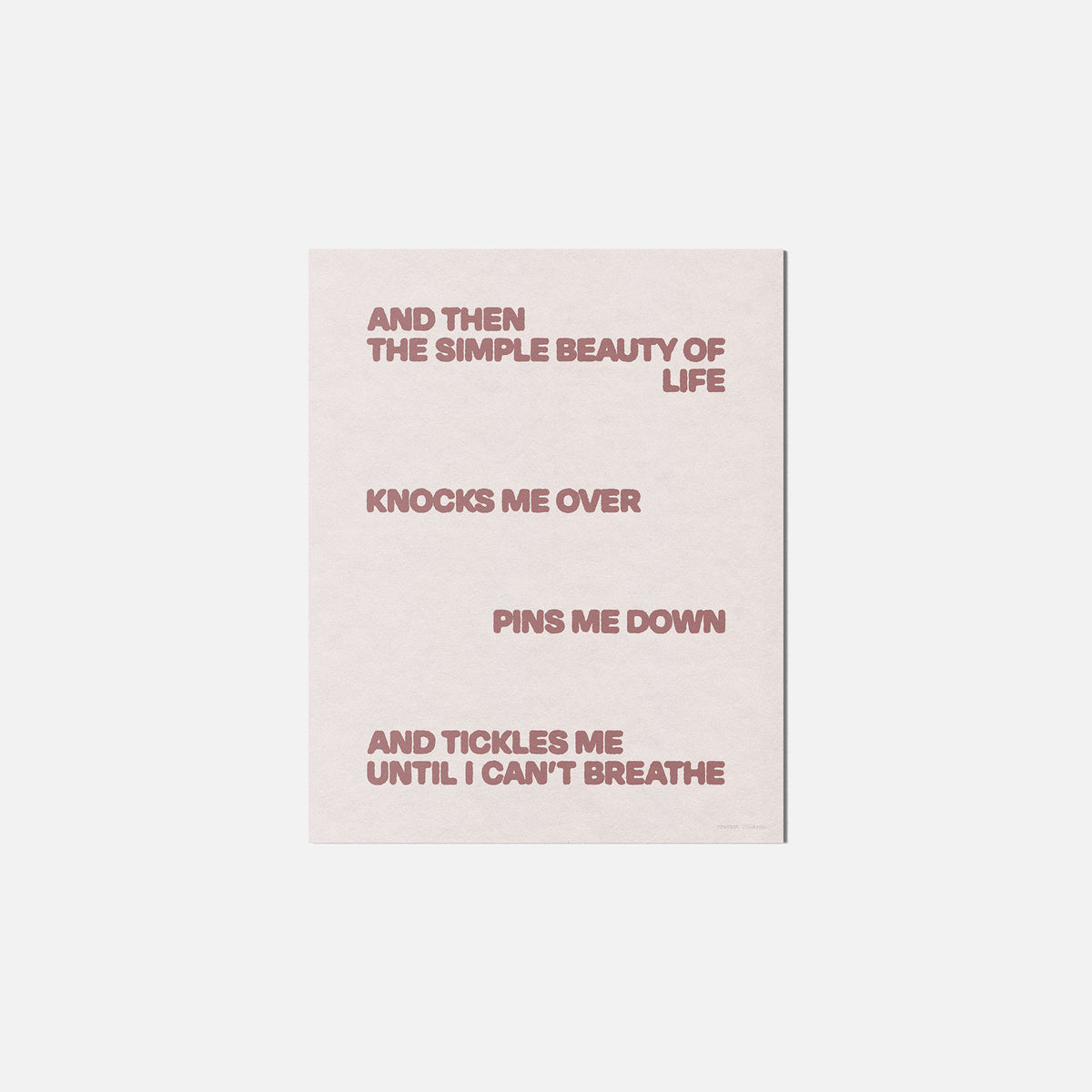 TICKLES PRINT