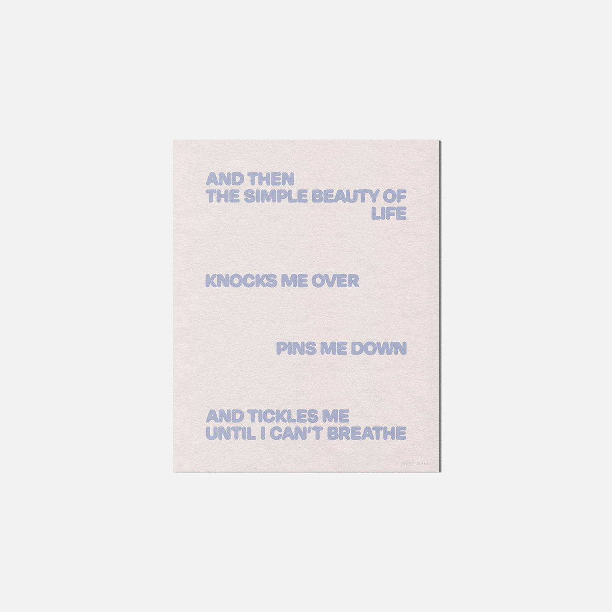 TICKLES PRINT