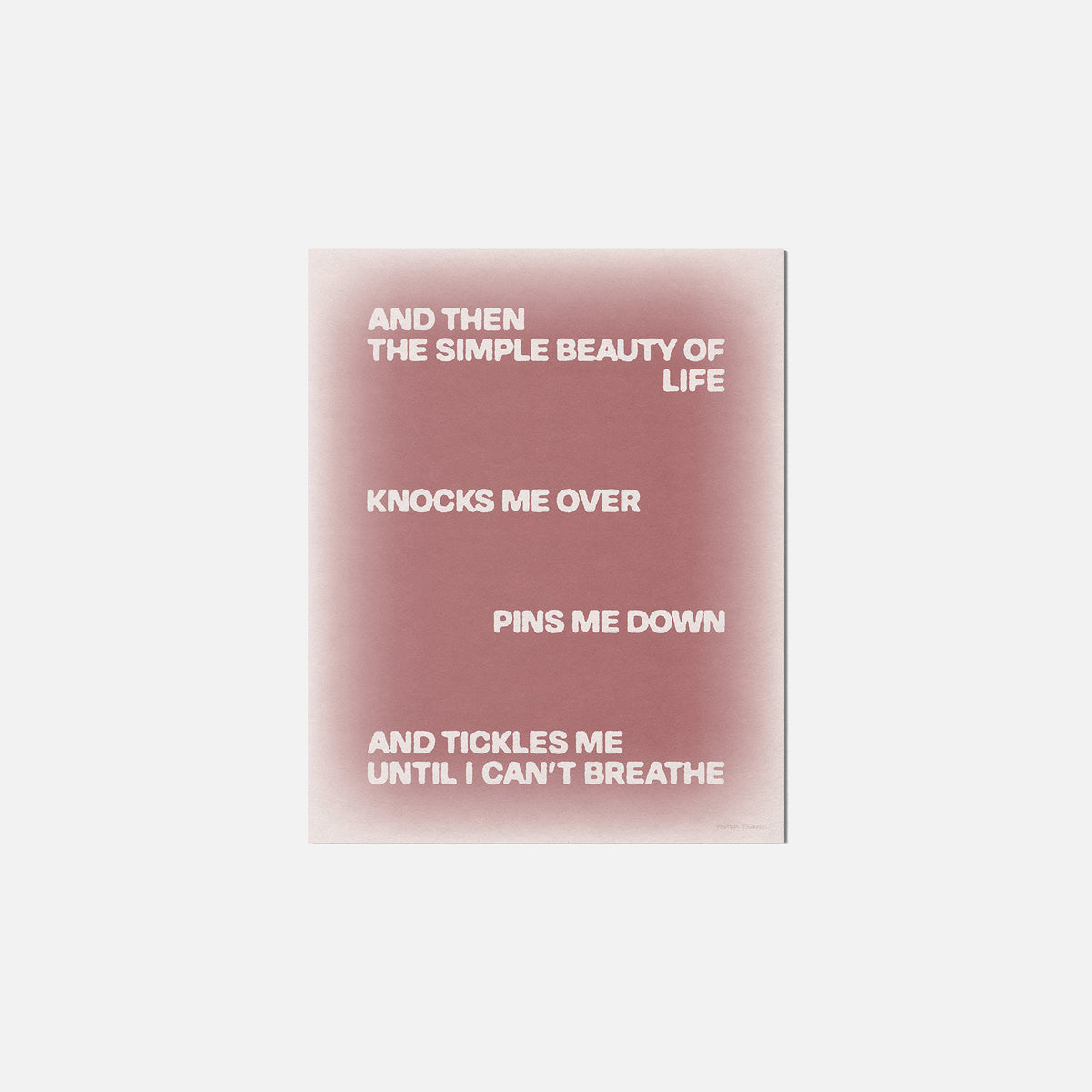 TICKLES PRINT