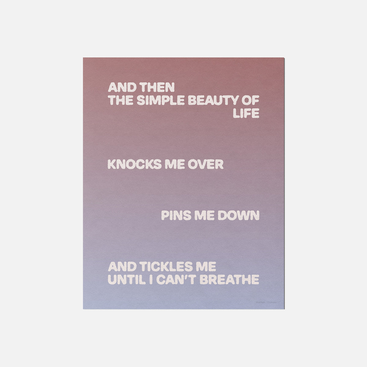 TICKLES PRINT
