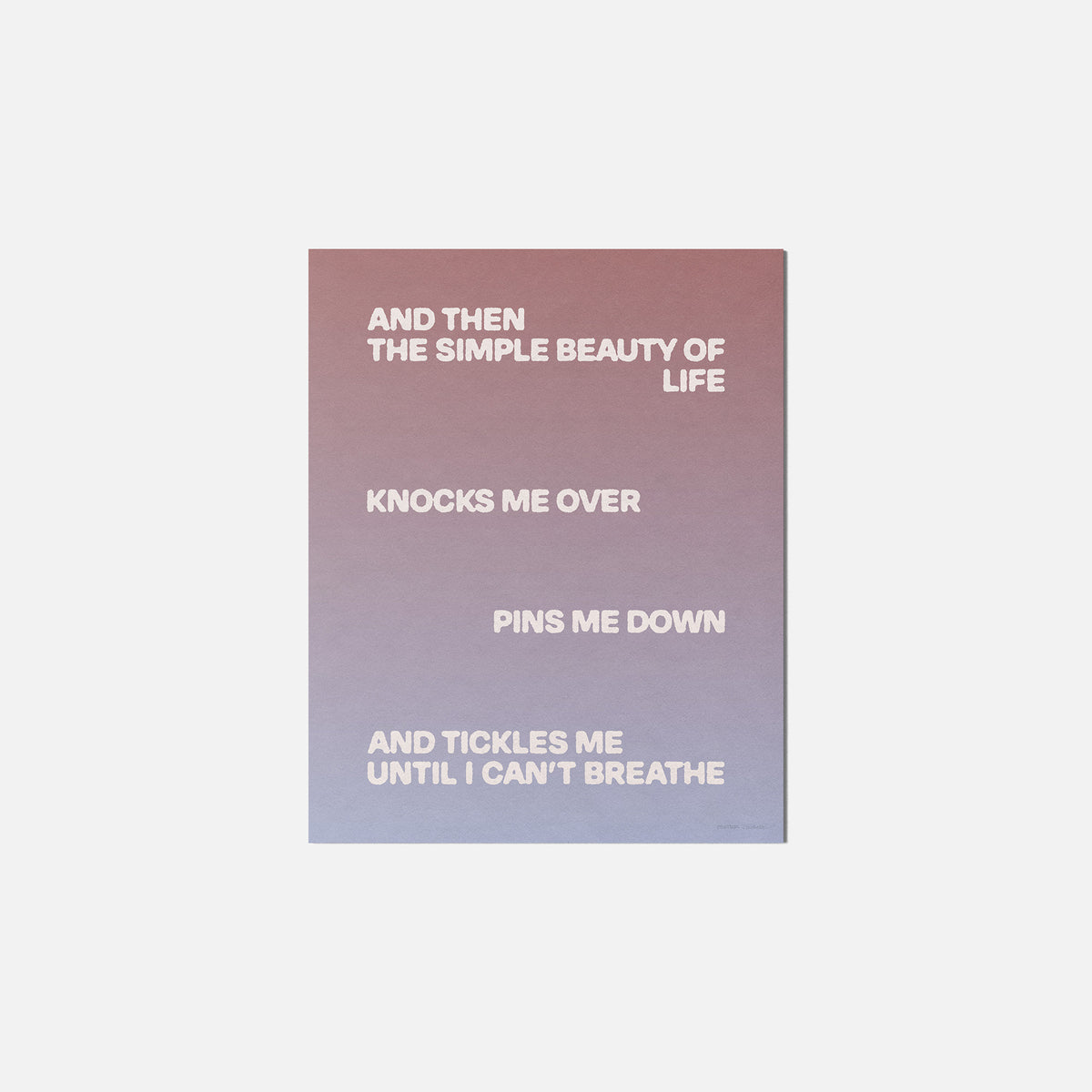 TICKLES PRINT