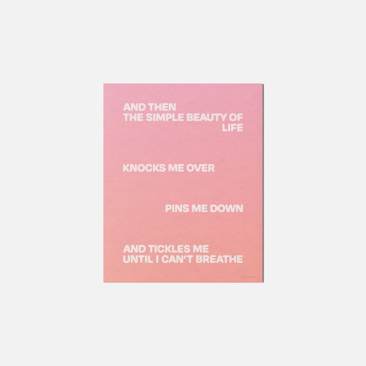 TICKLES PRINT