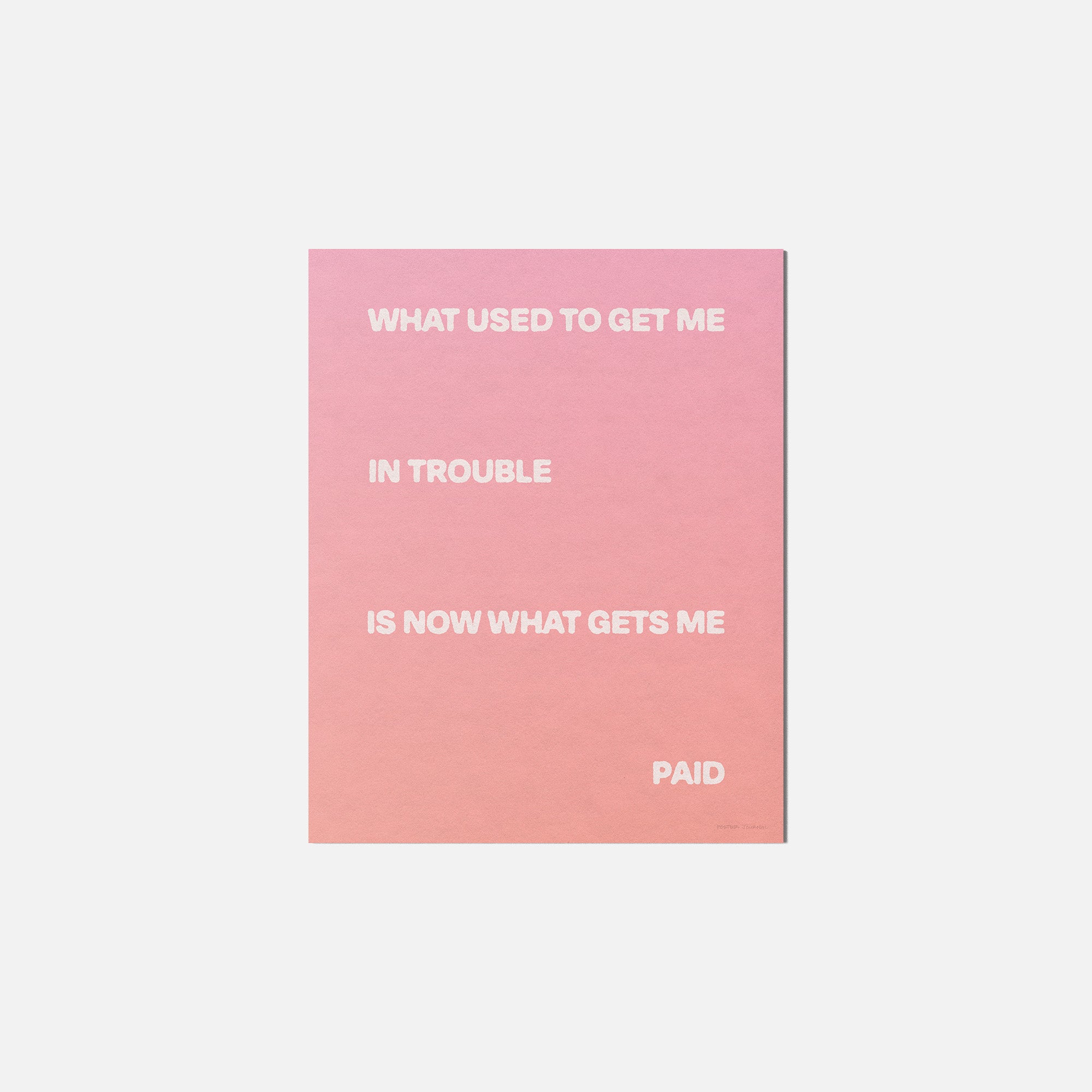 TROUBLE PRINT