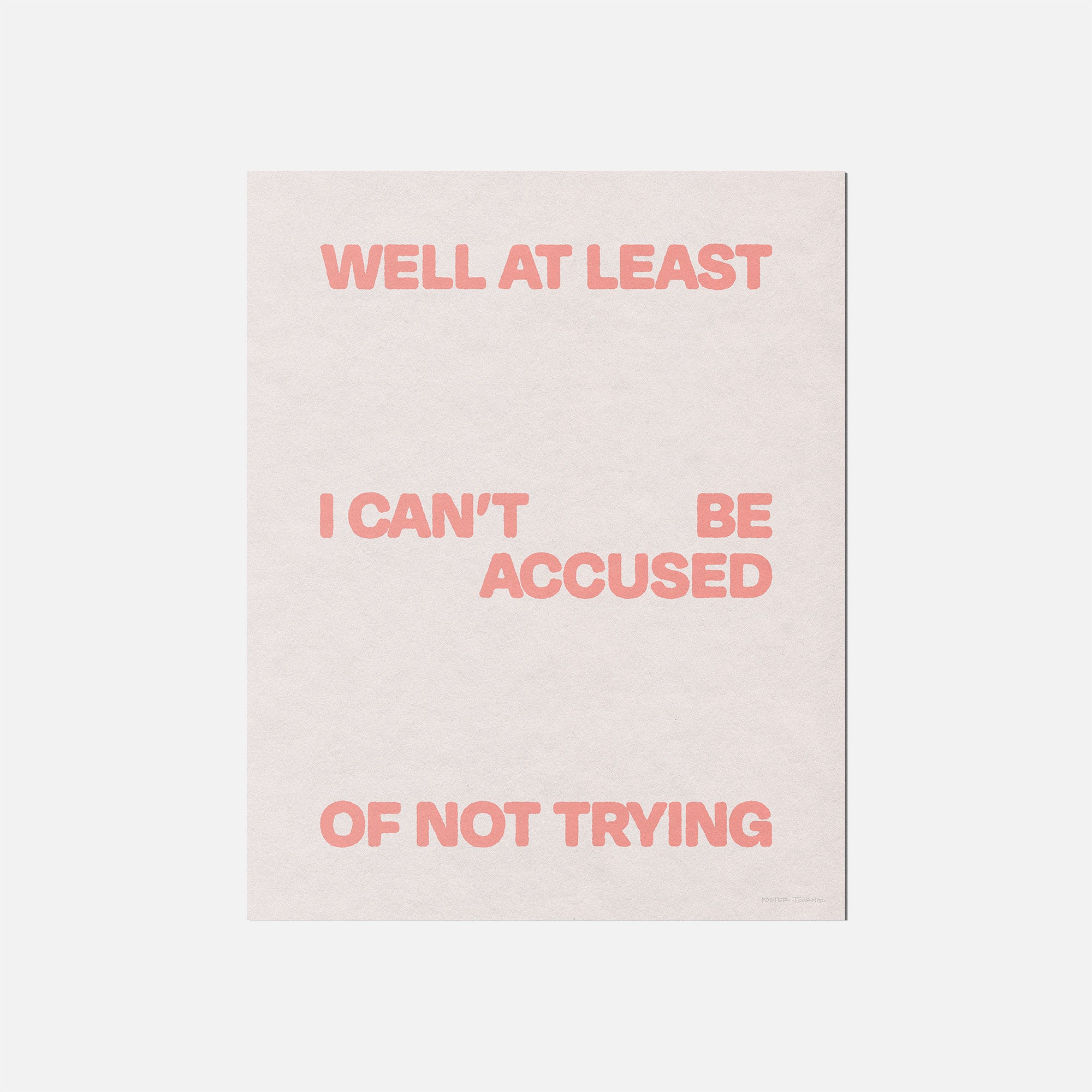 TRYING PRINT
