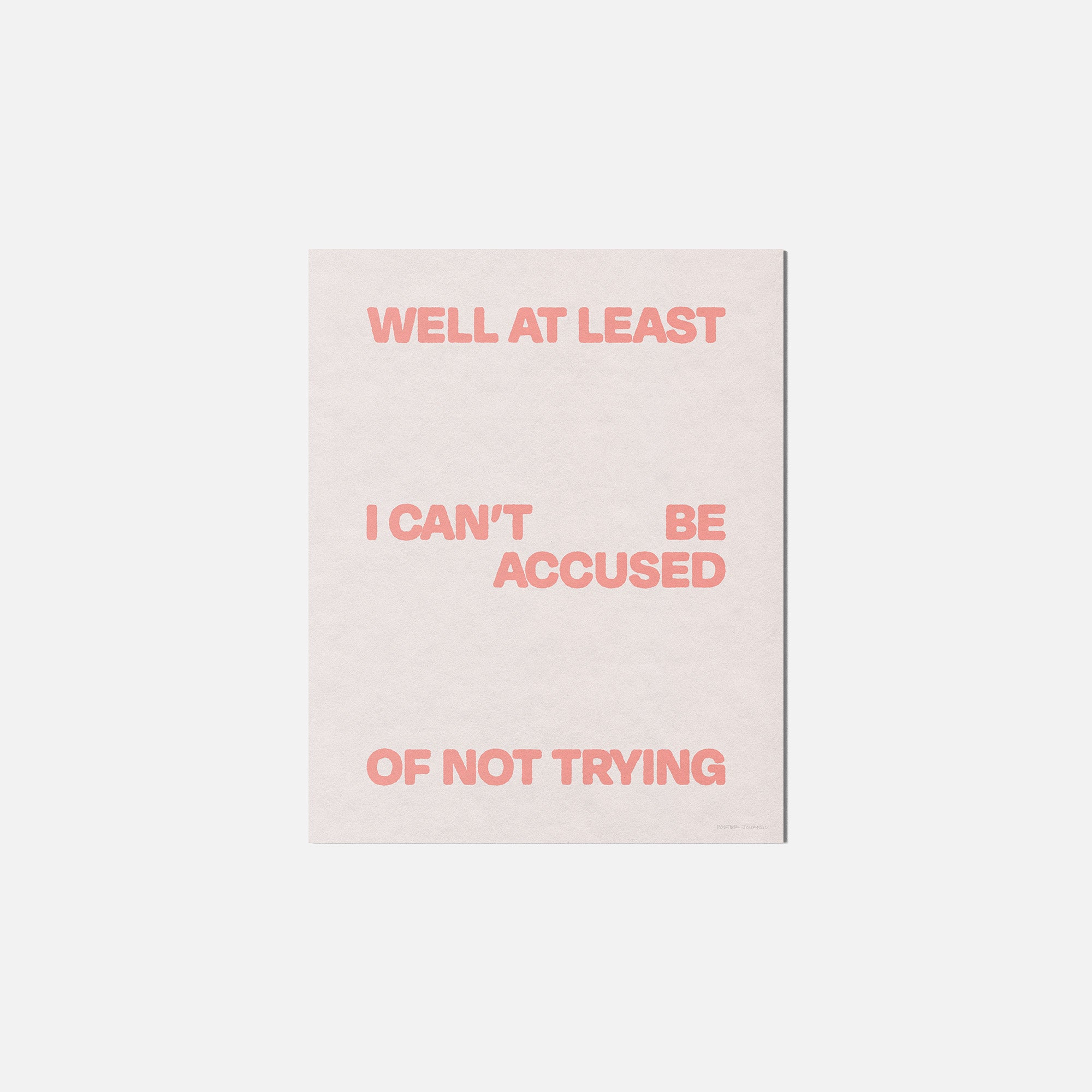 TRYING PRINT
