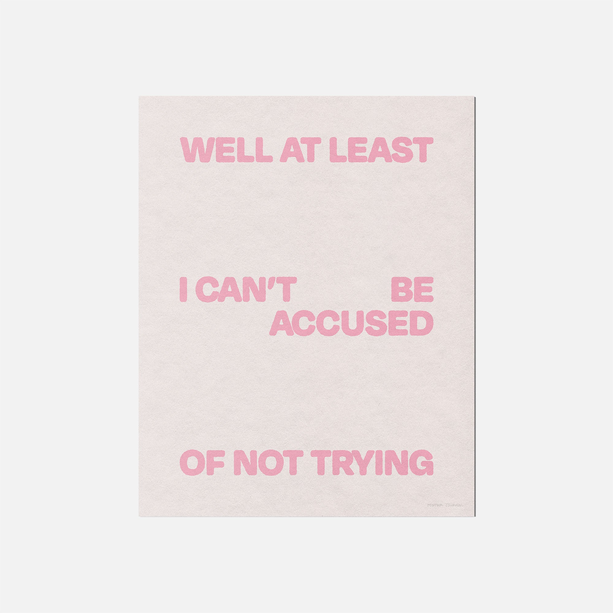 TRYING PRINT