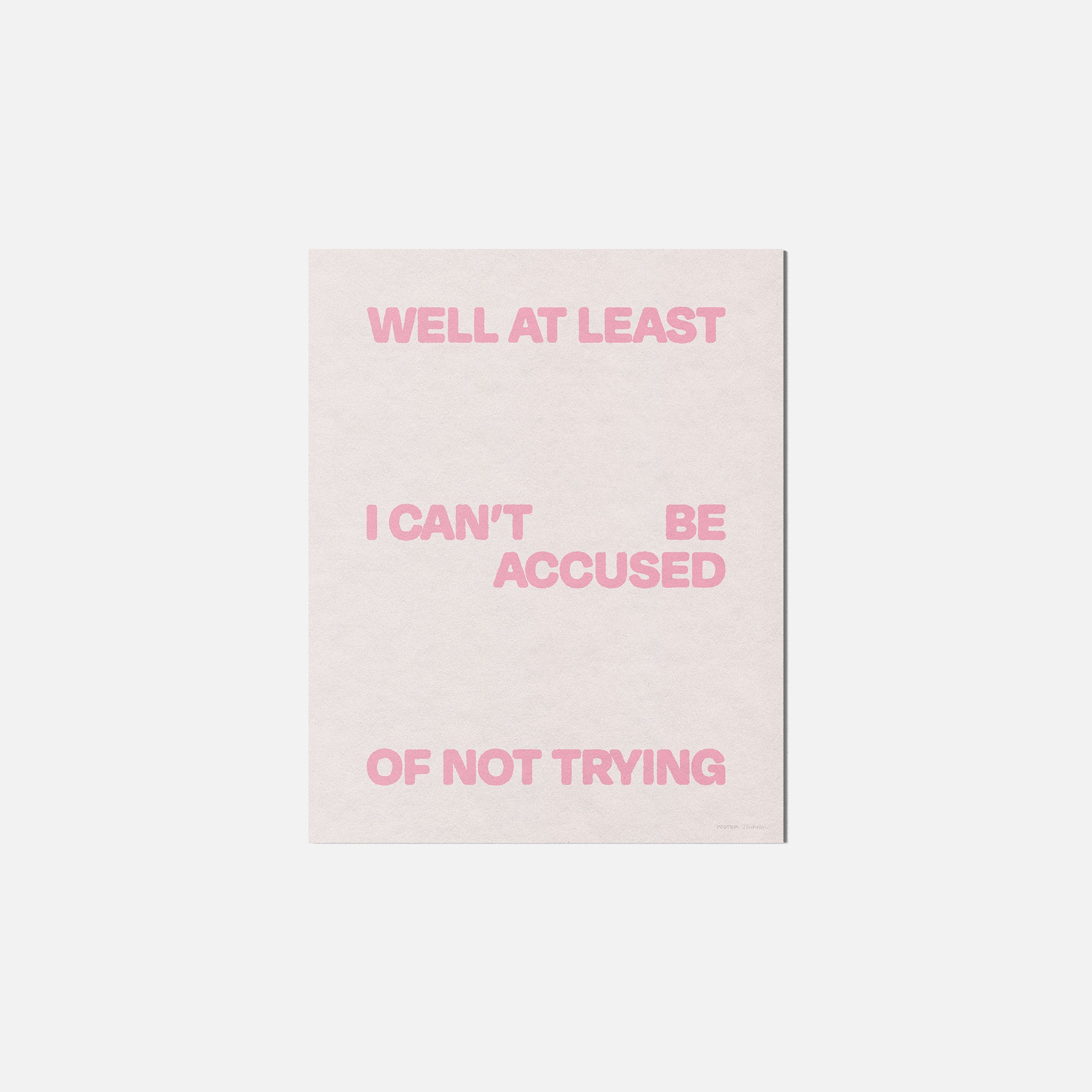 TRYING PRINT