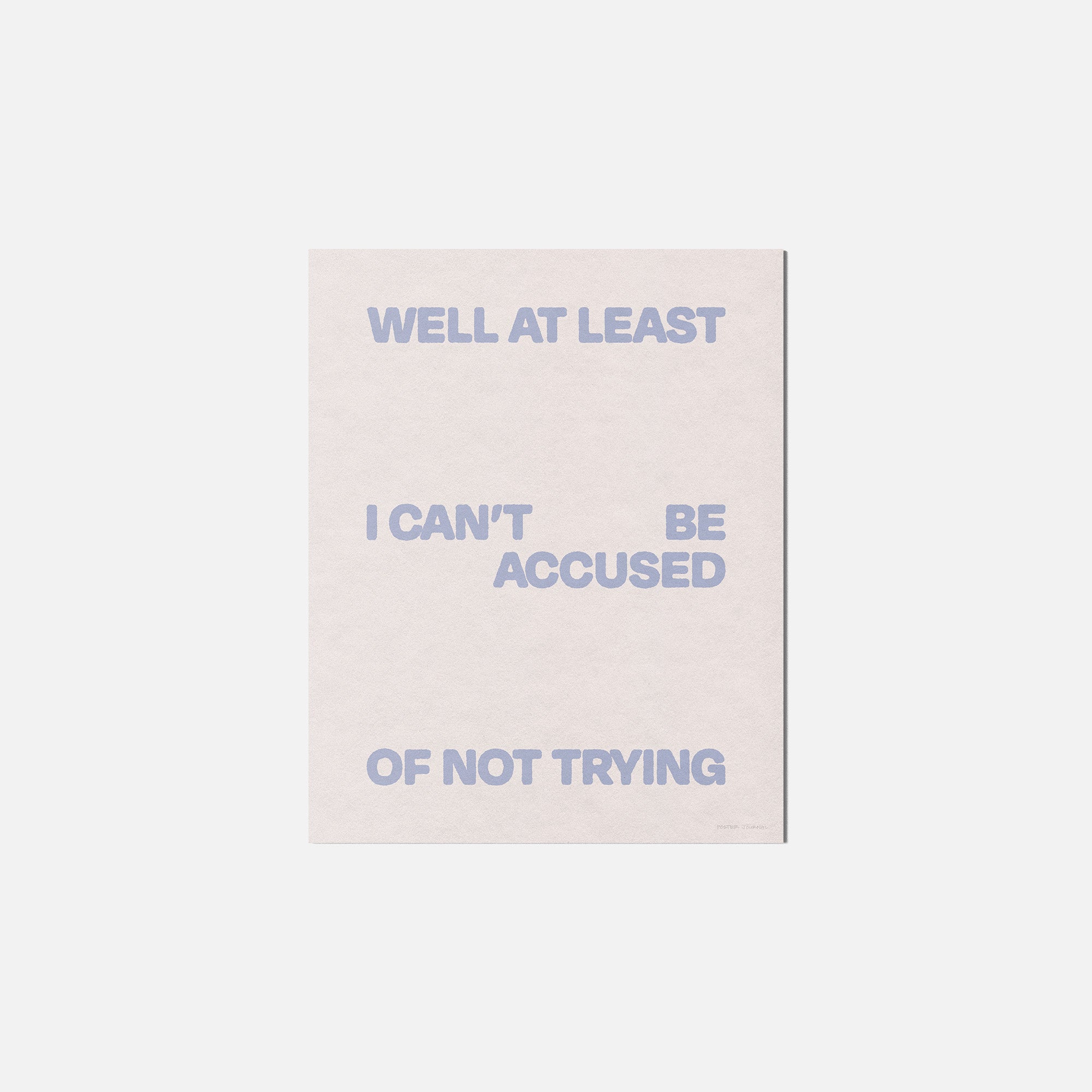 TRYING PRINT