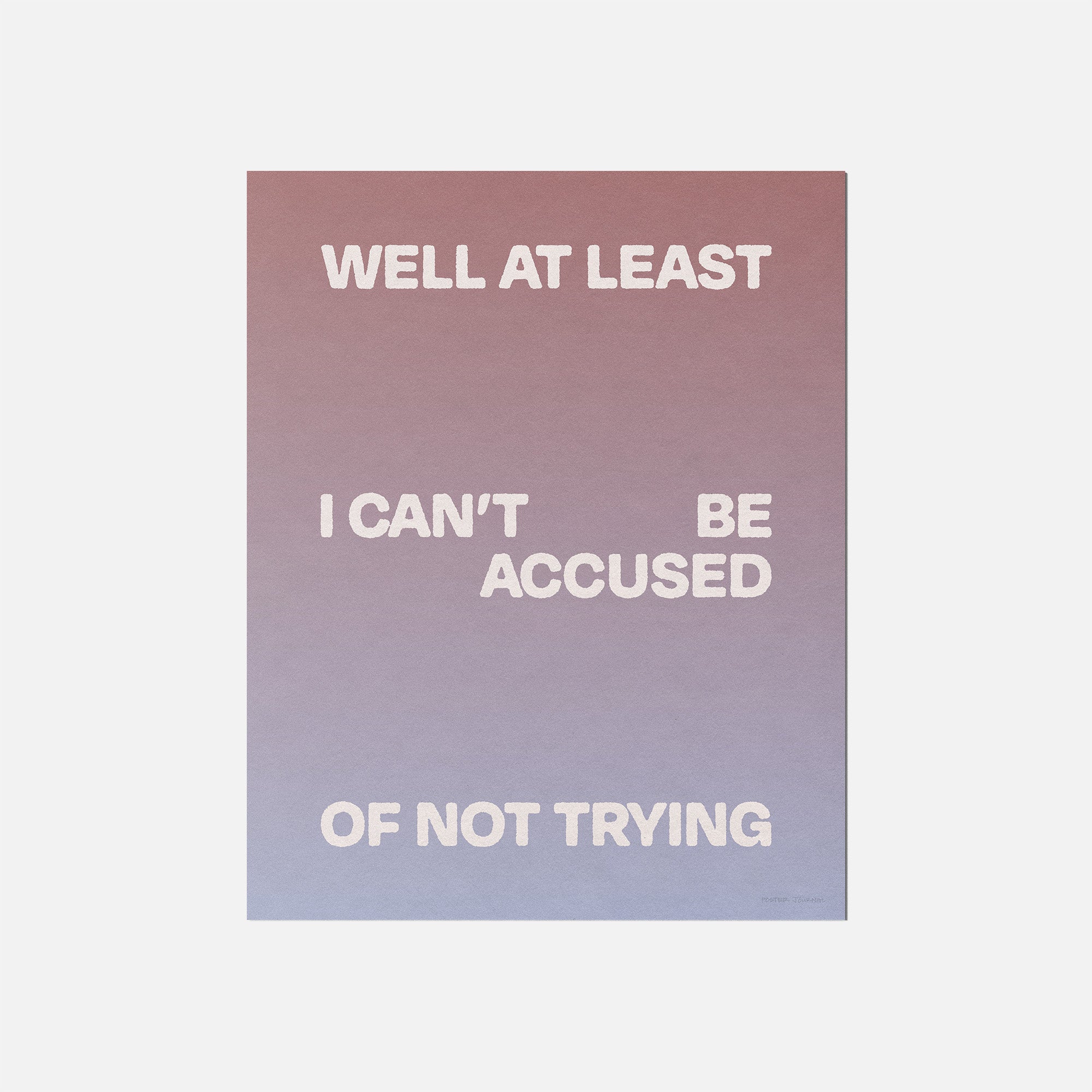TRYING PRINT