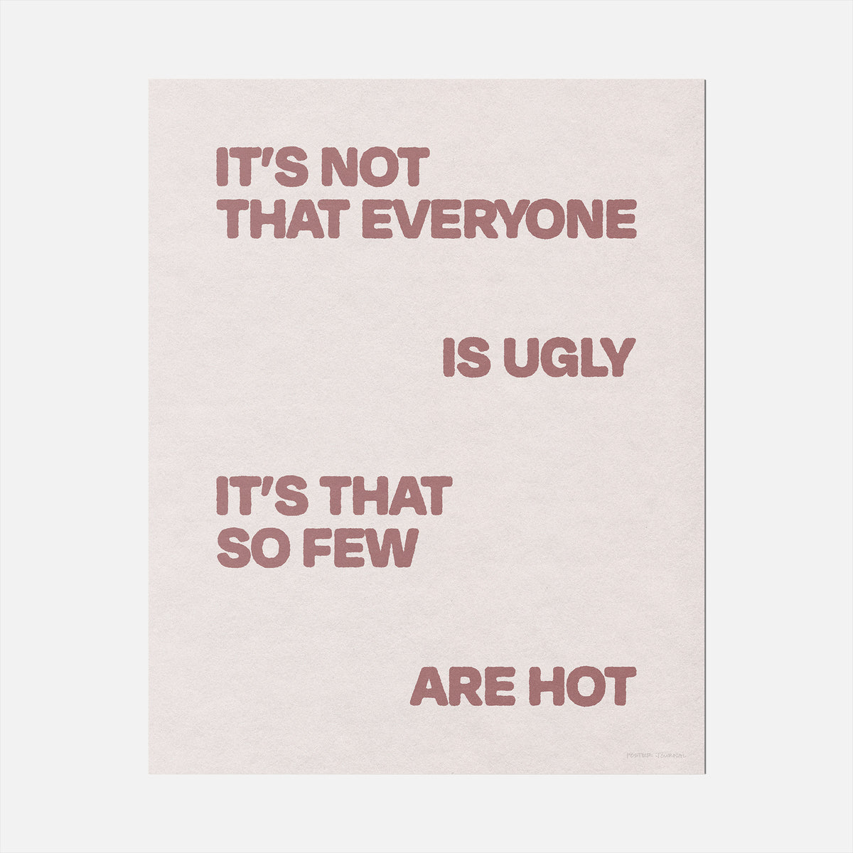 UGLY PRINT