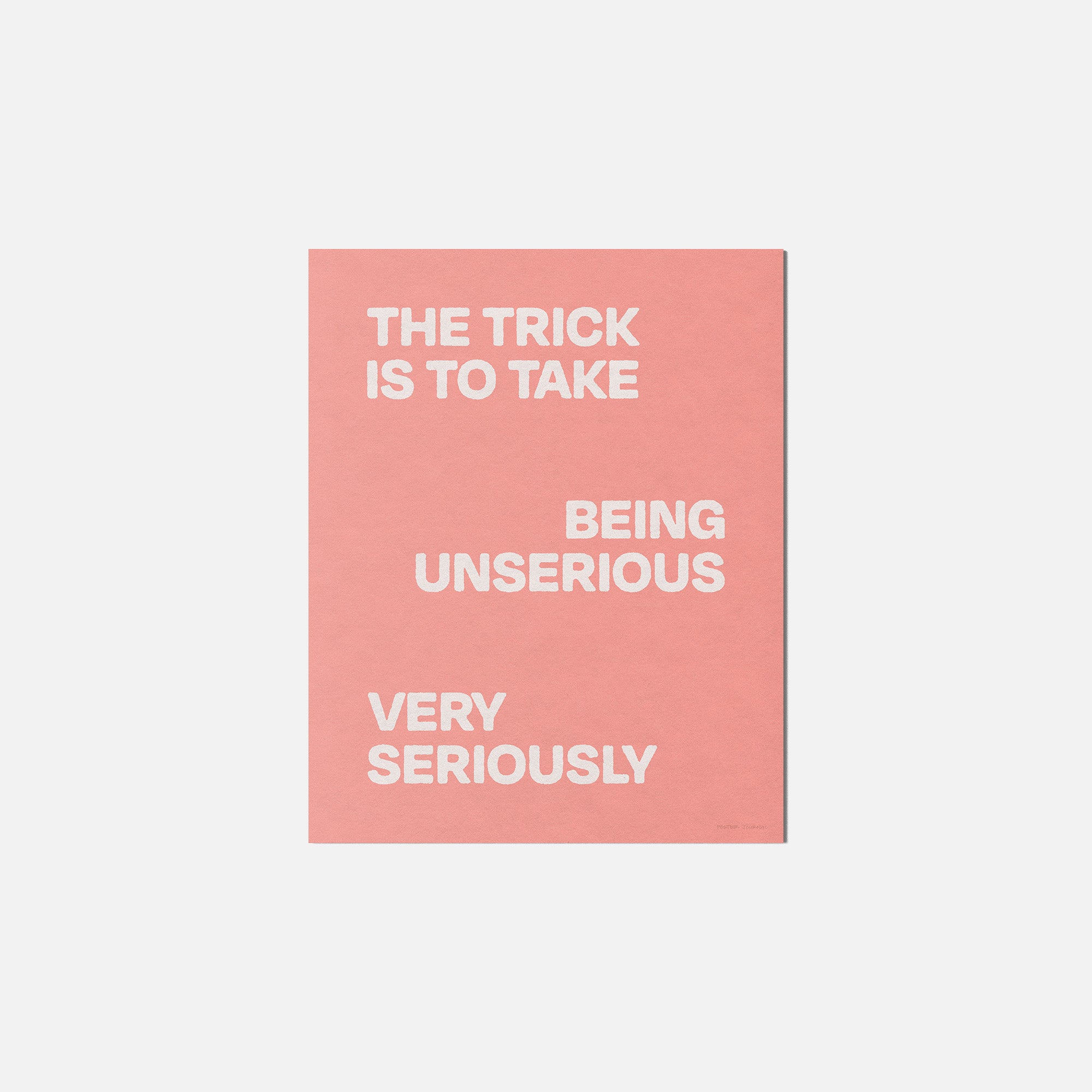 UNSERIOUS PRINT