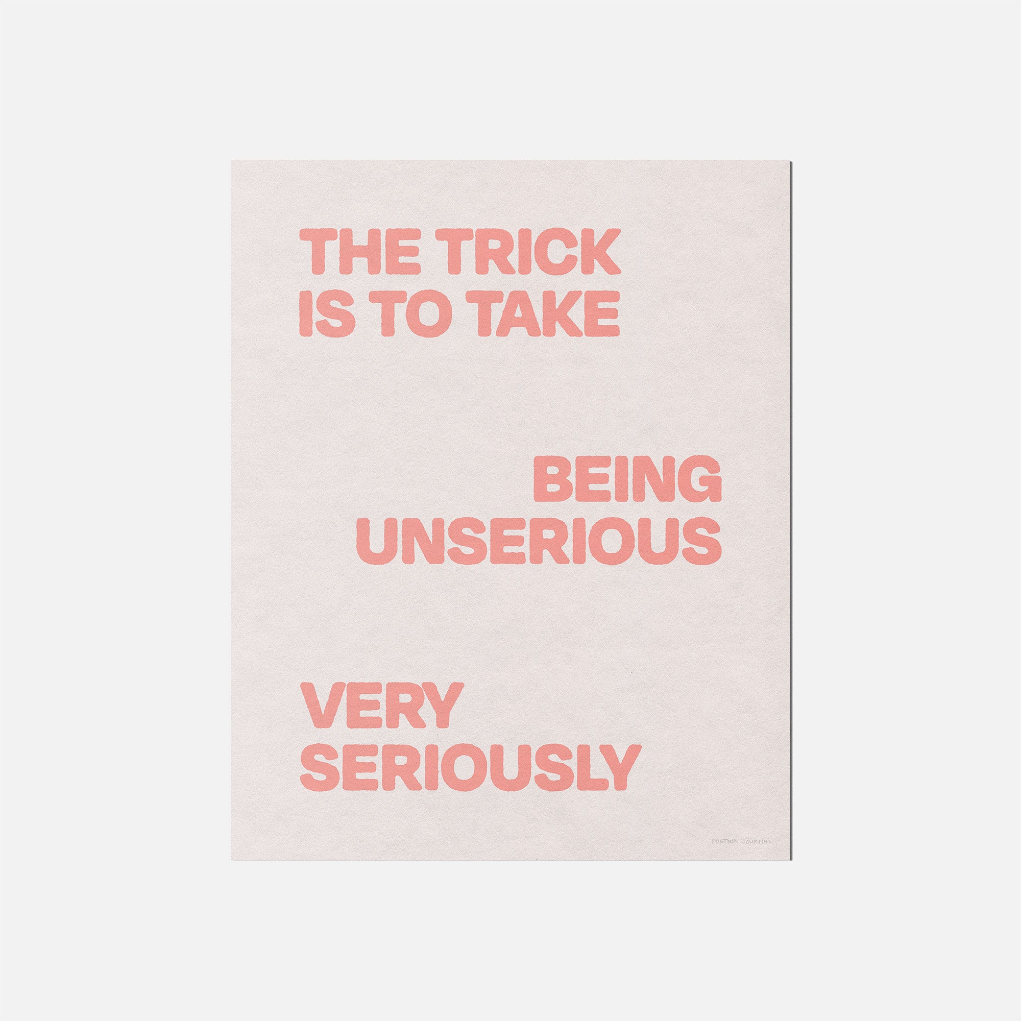 UNSERIOUS PRINT