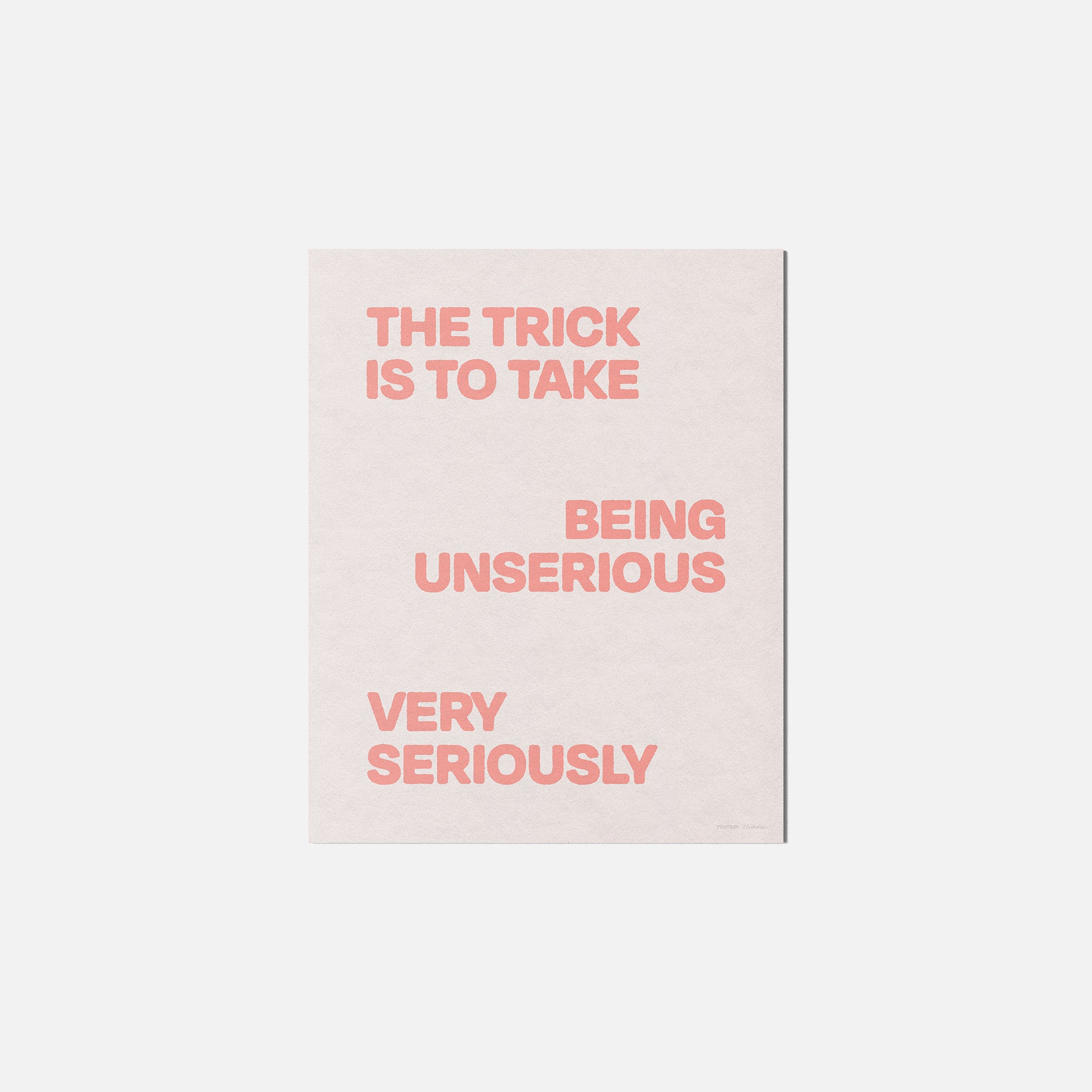 UNSERIOUS PRINT