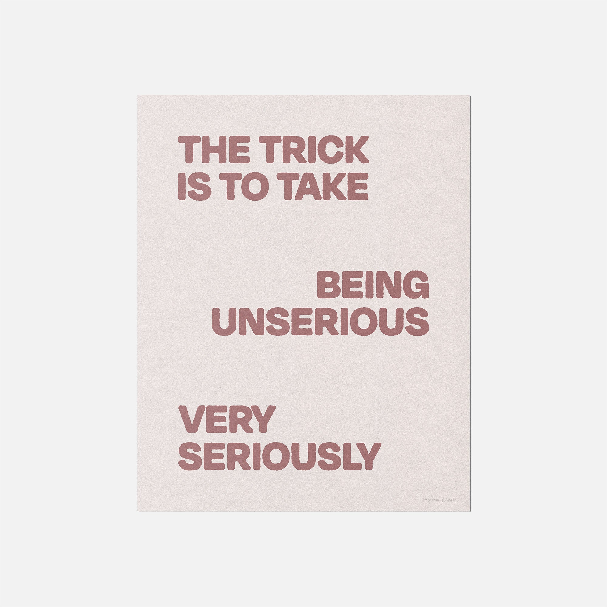 UNSERIOUS PRINT