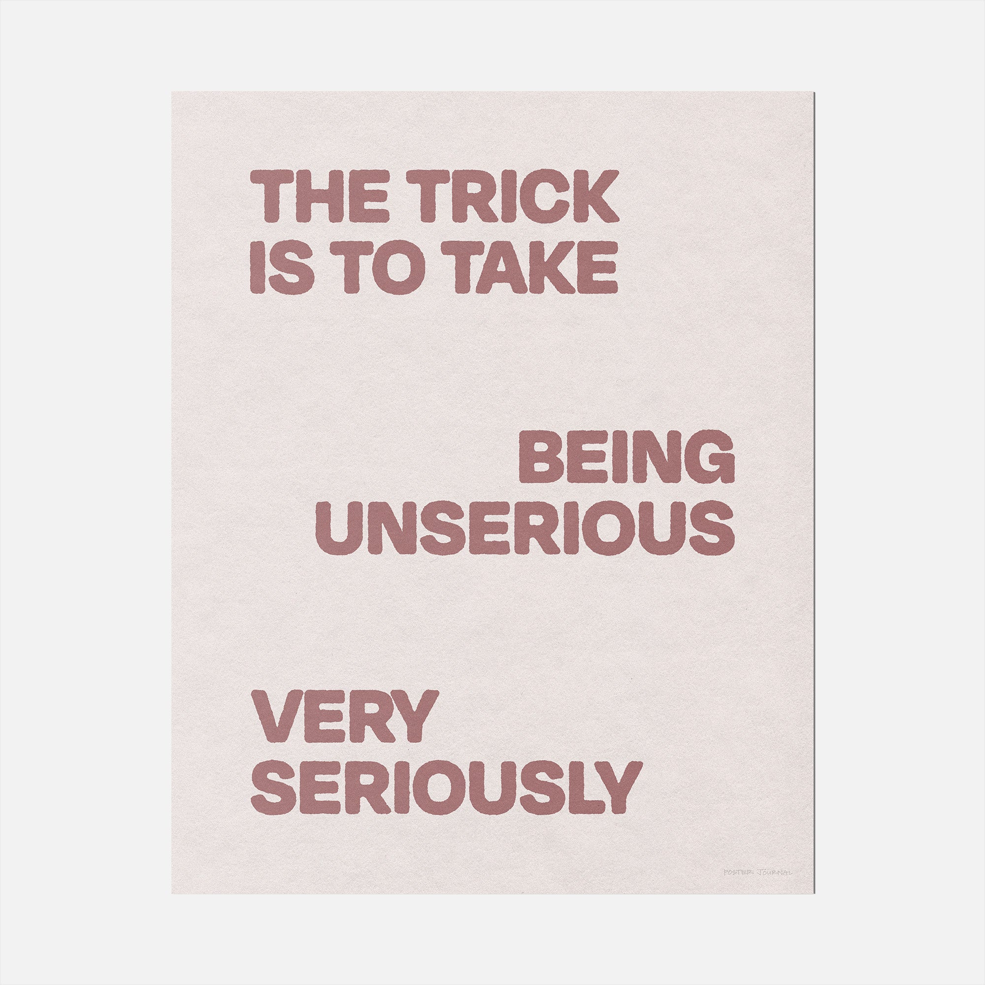 UNSERIOUS PRINT
