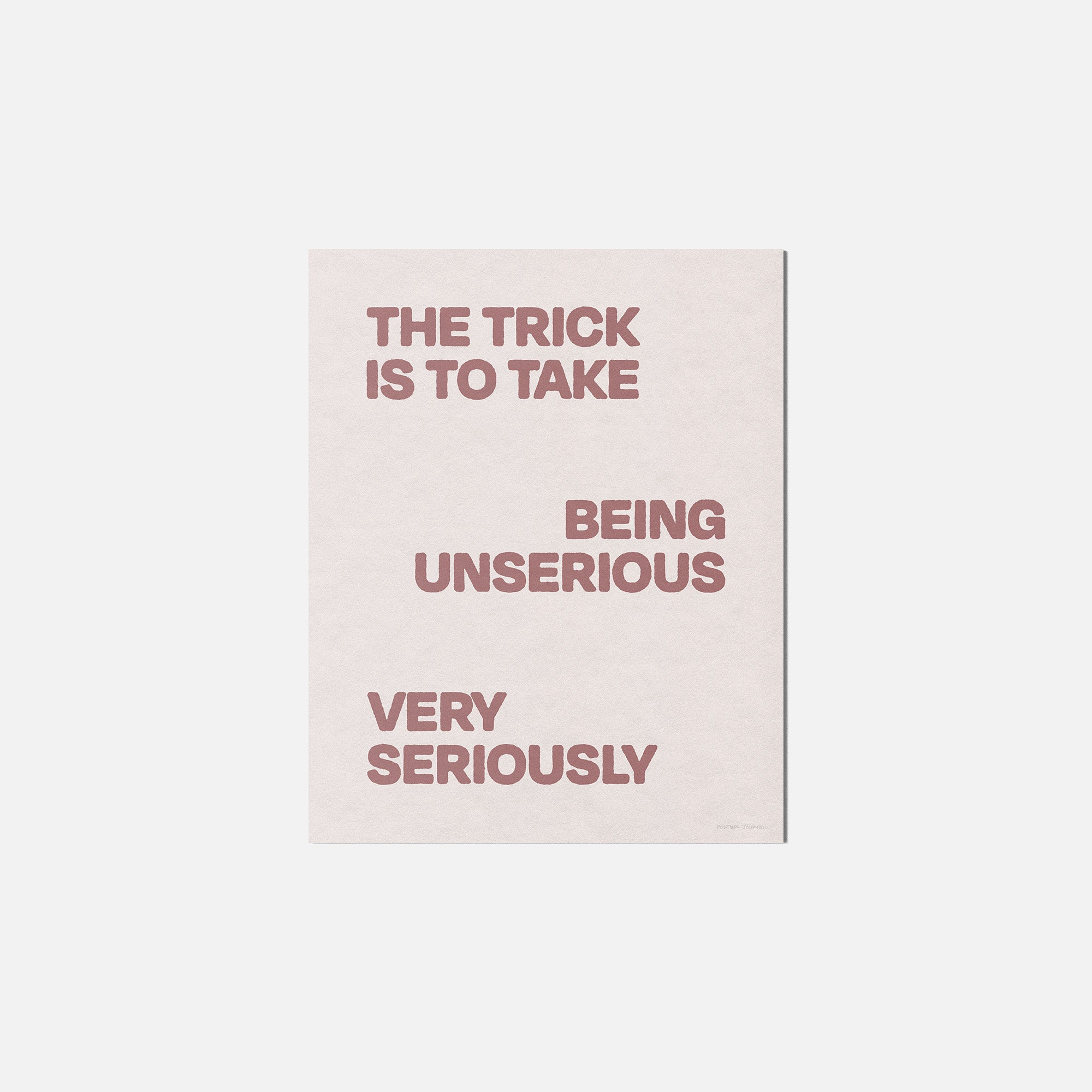 UNSERIOUS PRINT