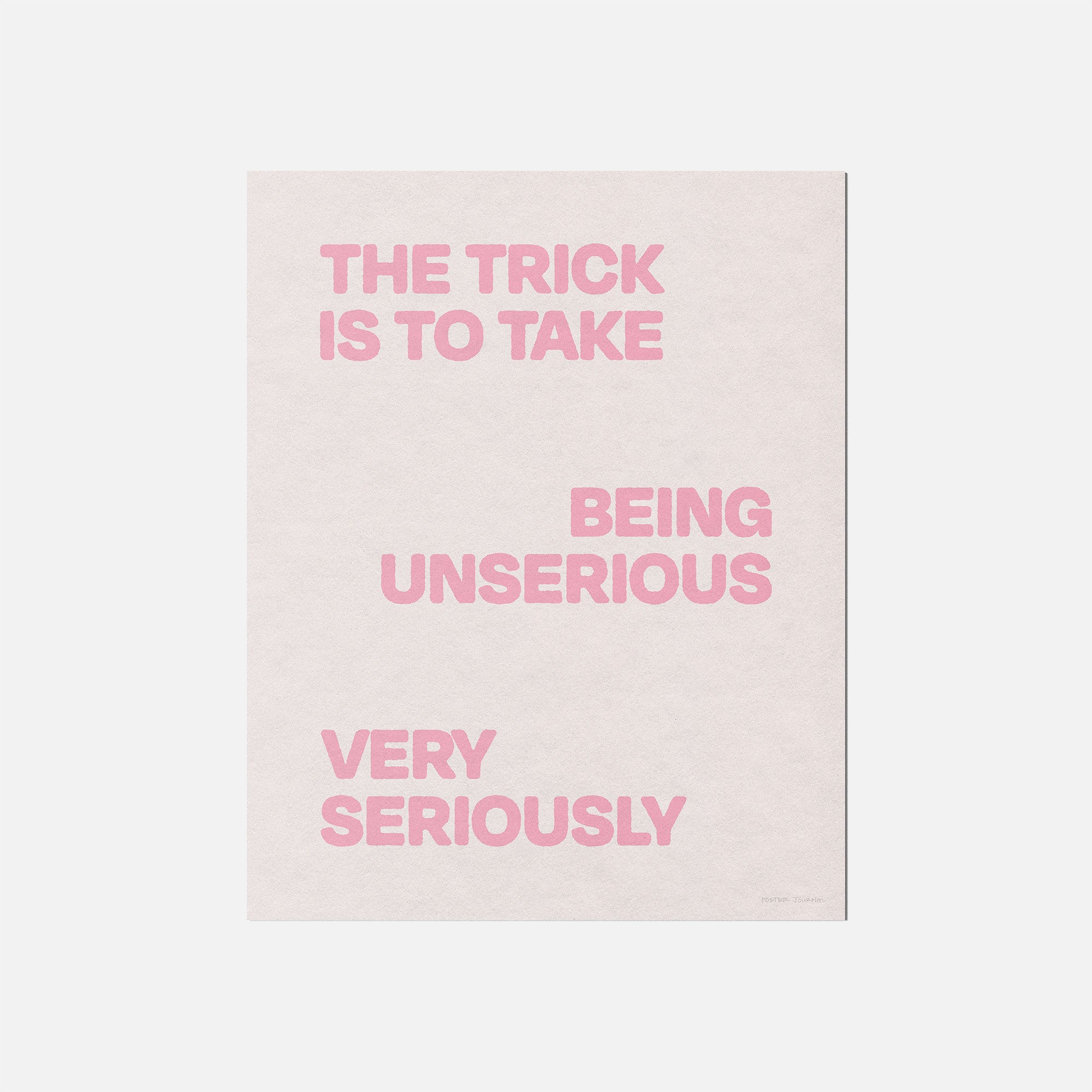 UNSERIOUS PRINT