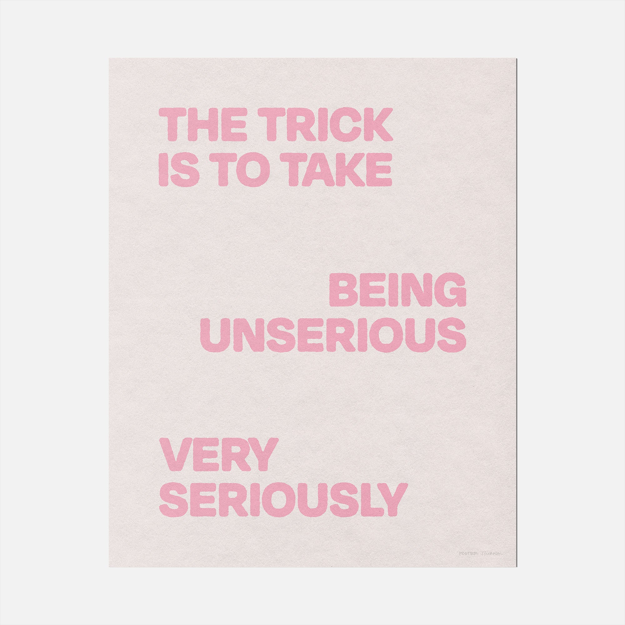 UNSERIOUS PRINT