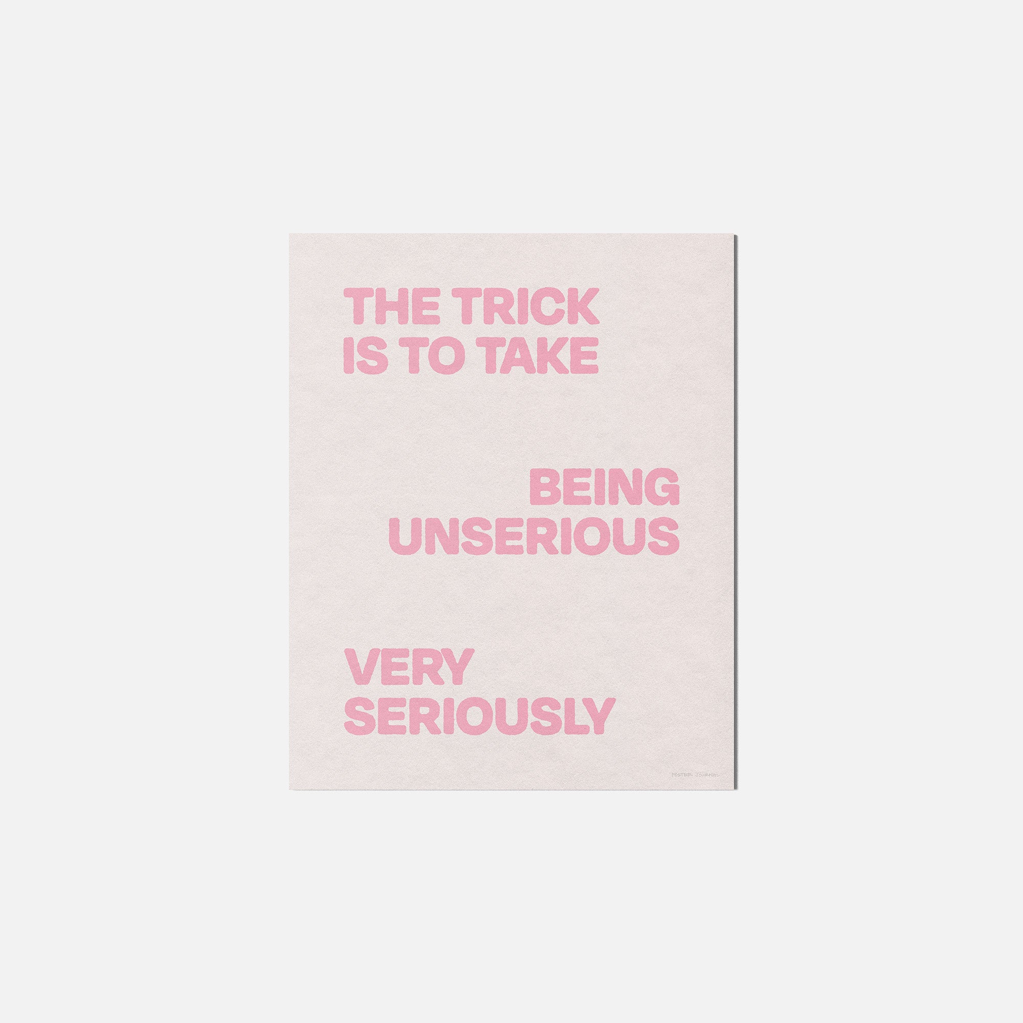 UNSERIOUS PRINT