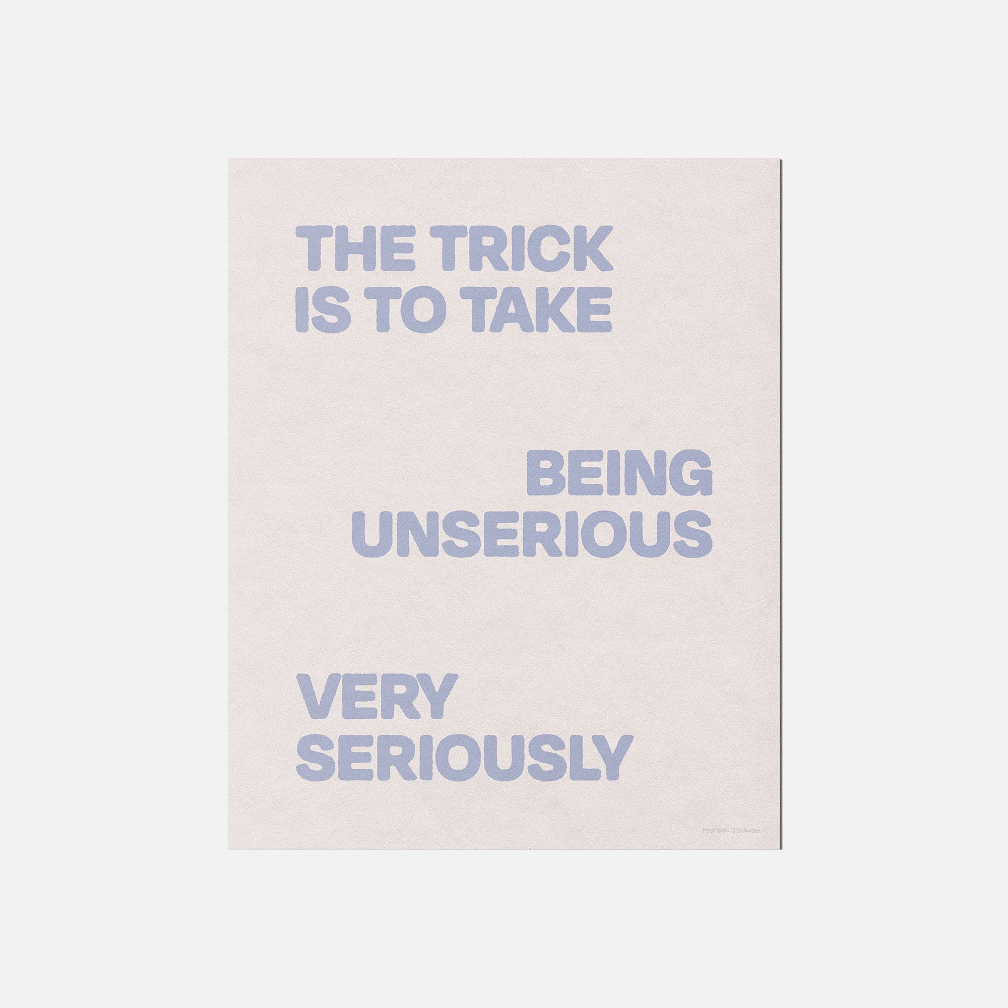 UNSERIOUS PRINT