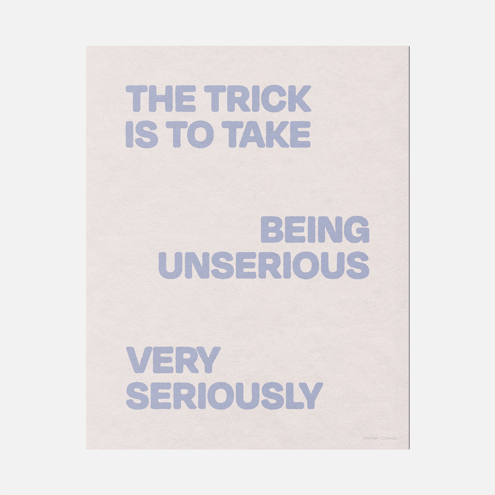 UNSERIOUS PRINT