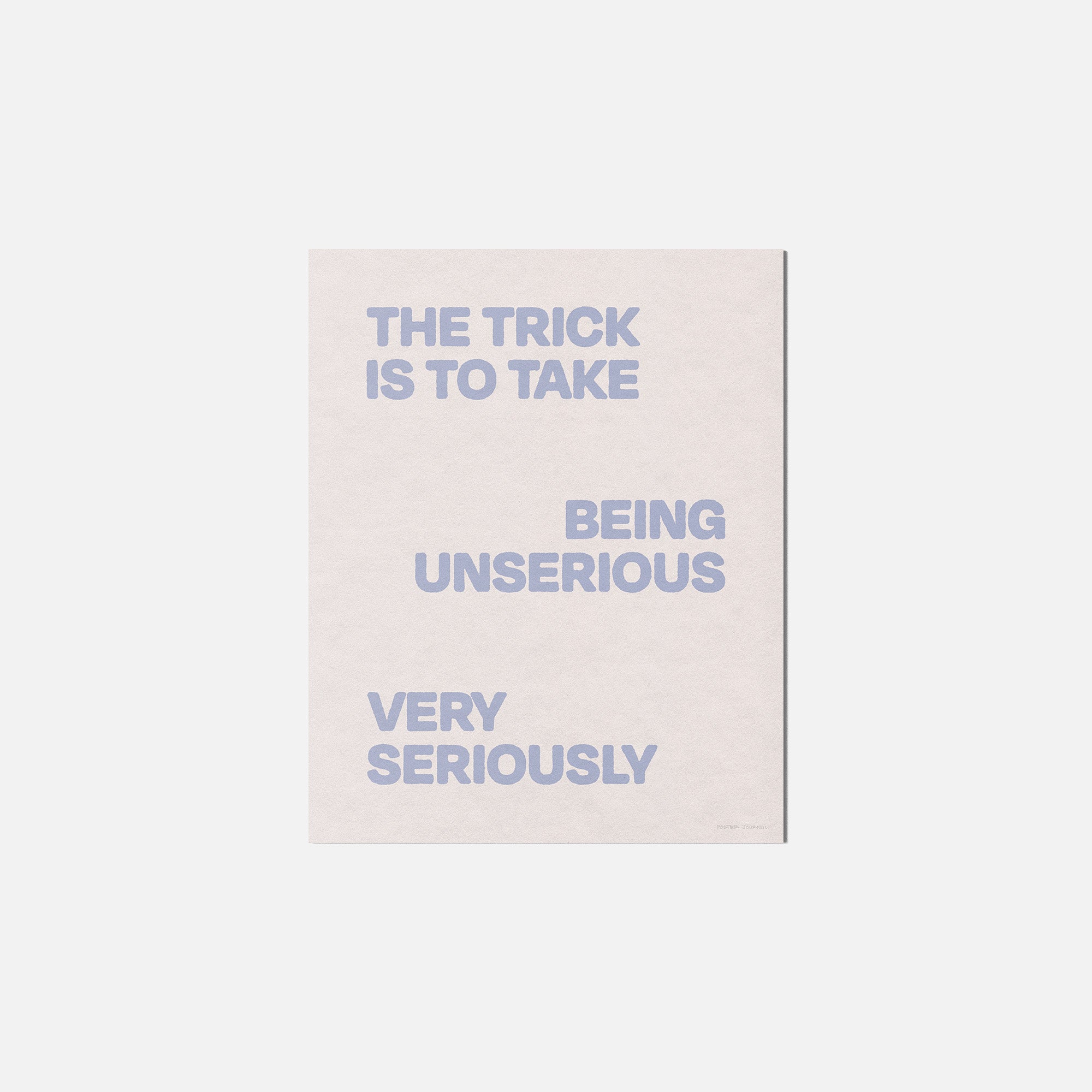 UNSERIOUS PRINT