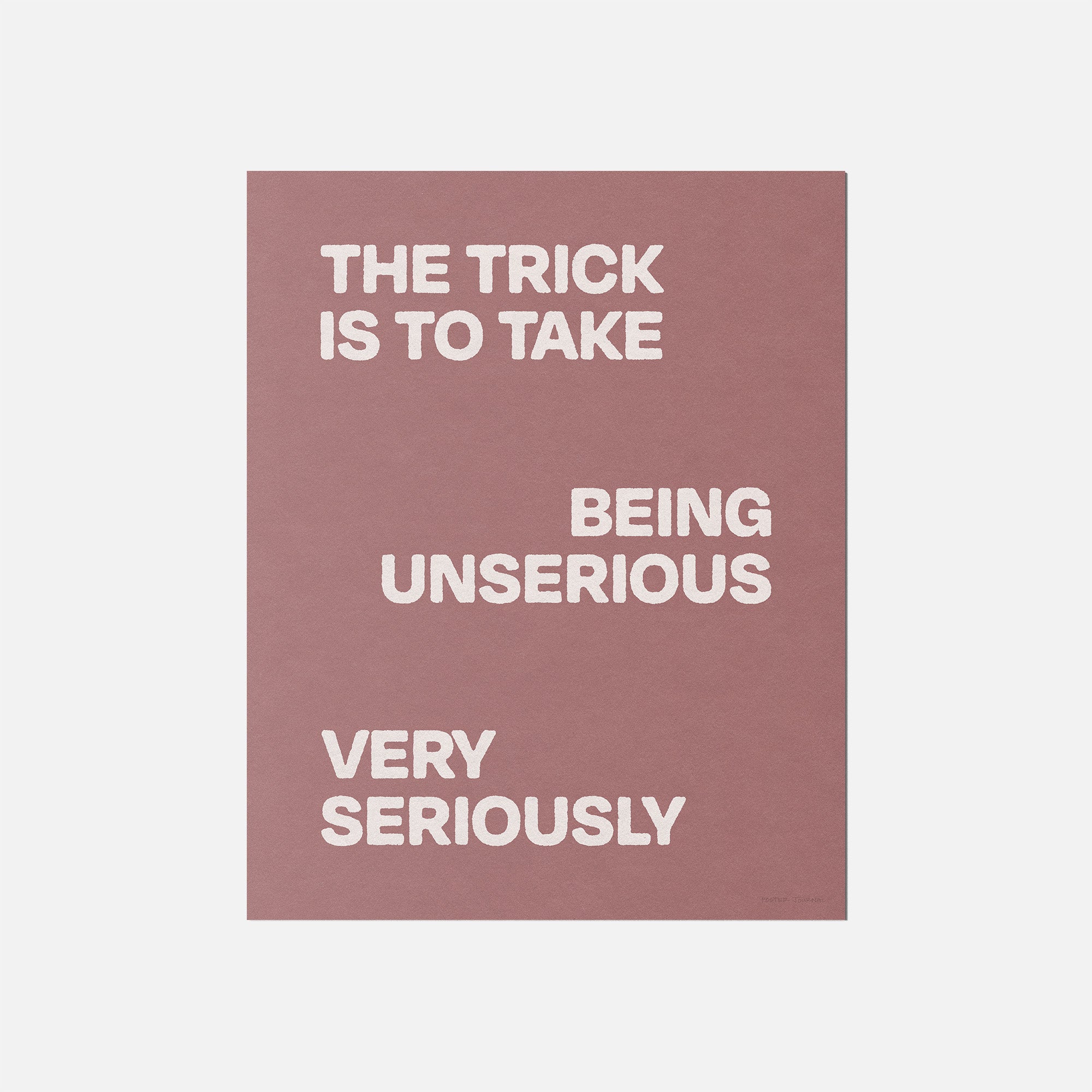 UNSERIOUS PRINT