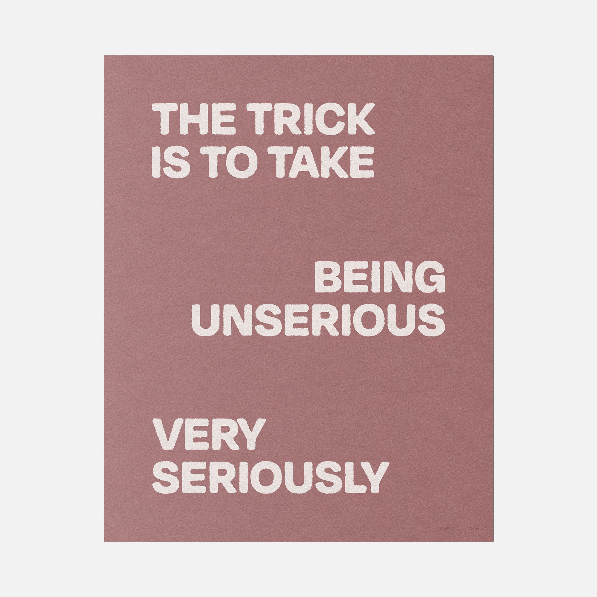 UNSERIOUS PRINT
