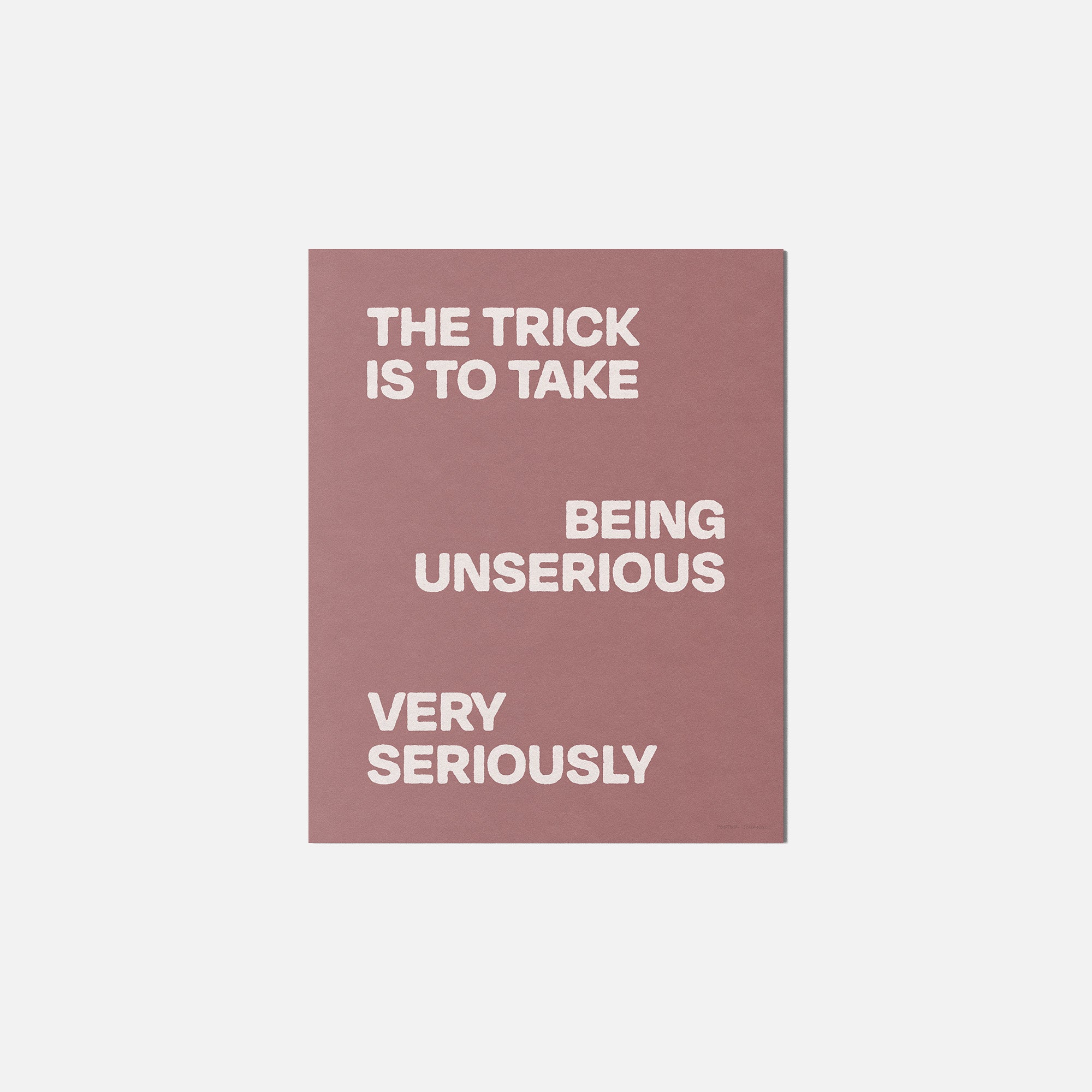 UNSERIOUS PRINT