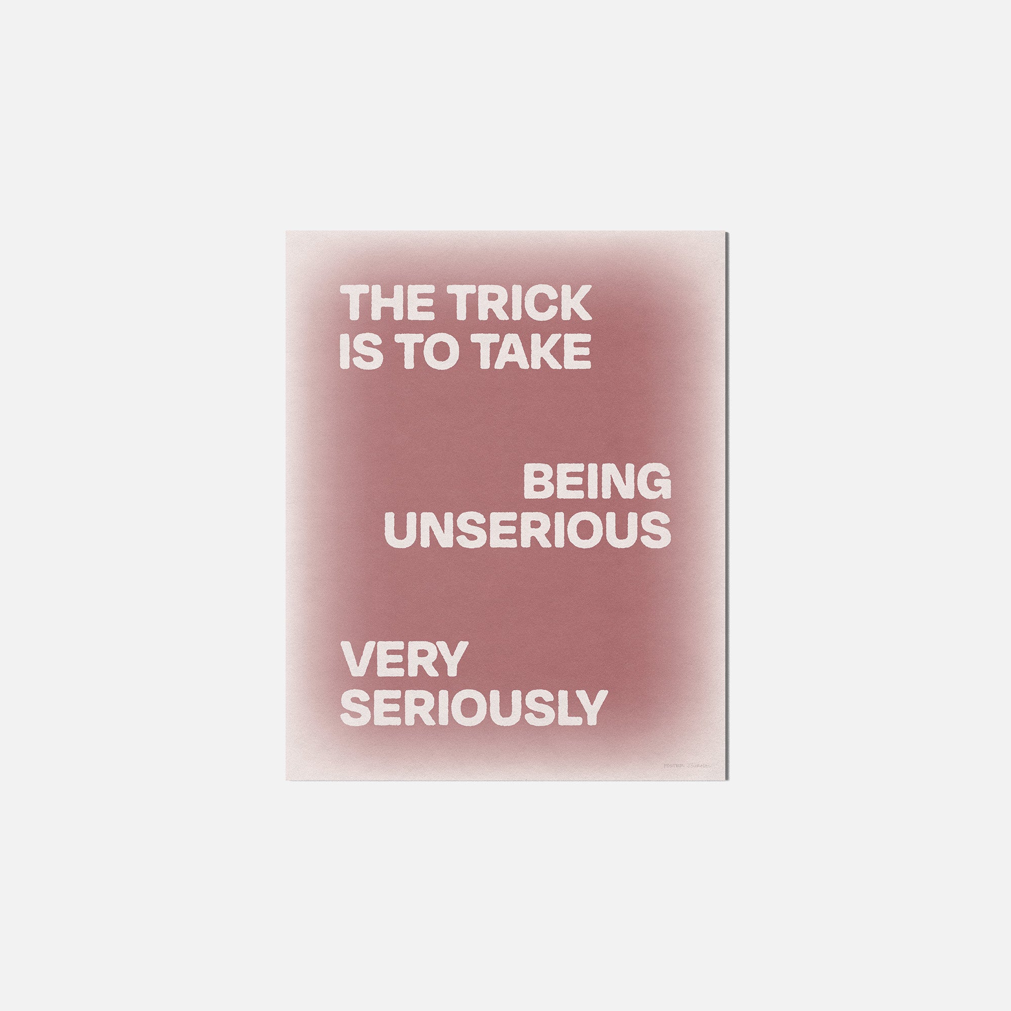 UNSERIOUS PRINT