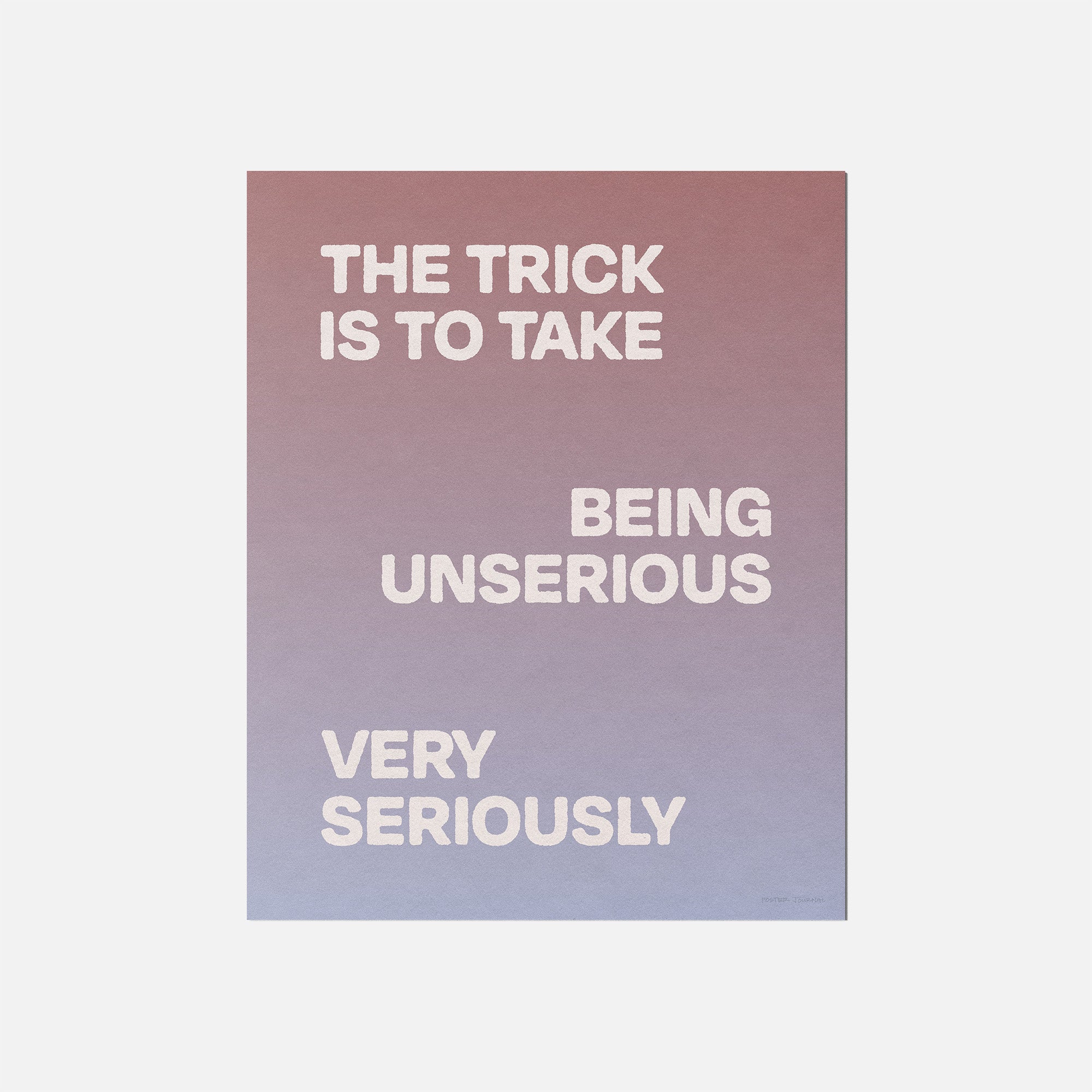UNSERIOUS PRINT