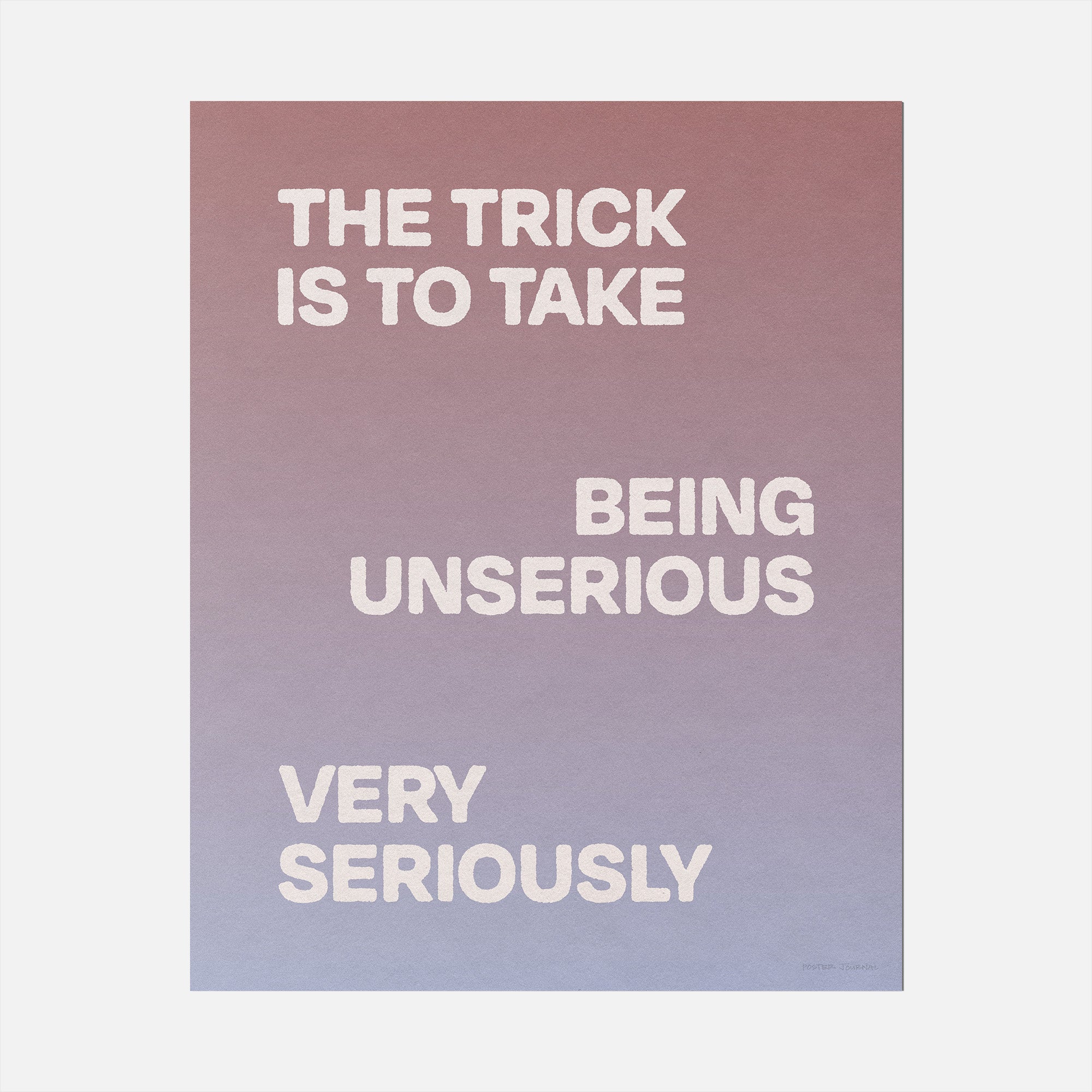UNSERIOUS PRINT