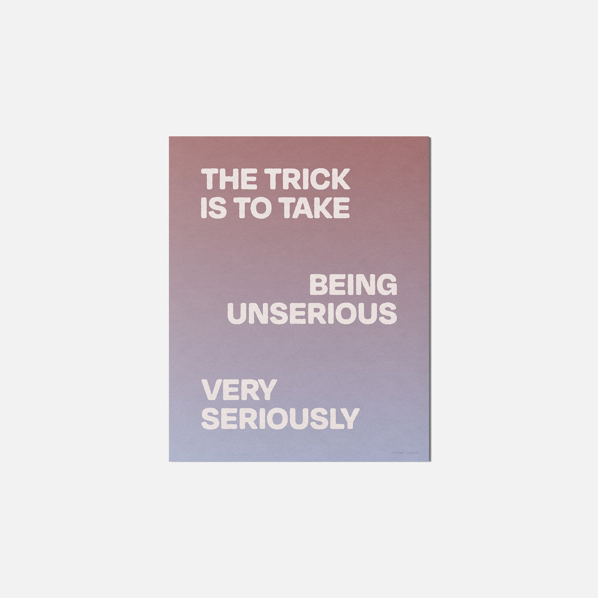 UNSERIOUS PRINT