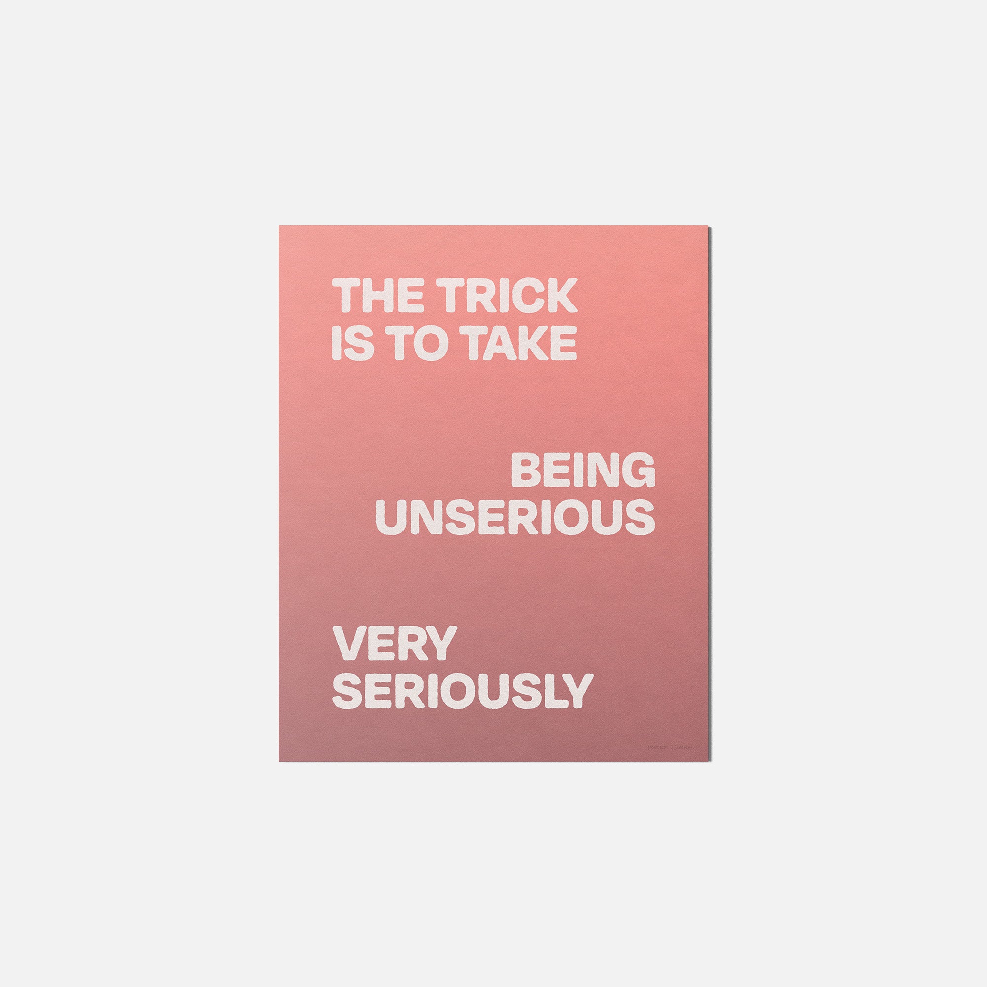 UNSERIOUS PRINT