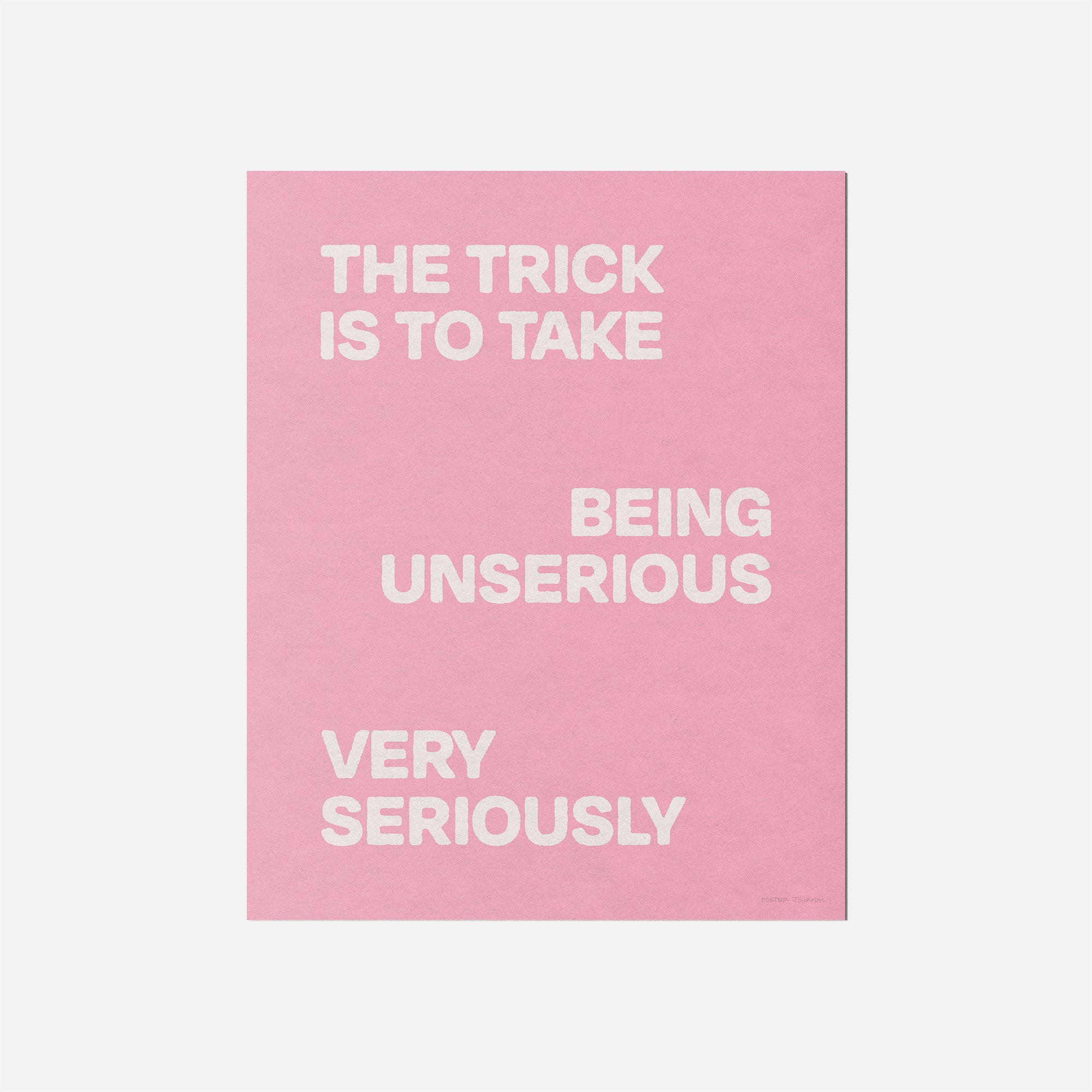 UNSERIOUS PRINT