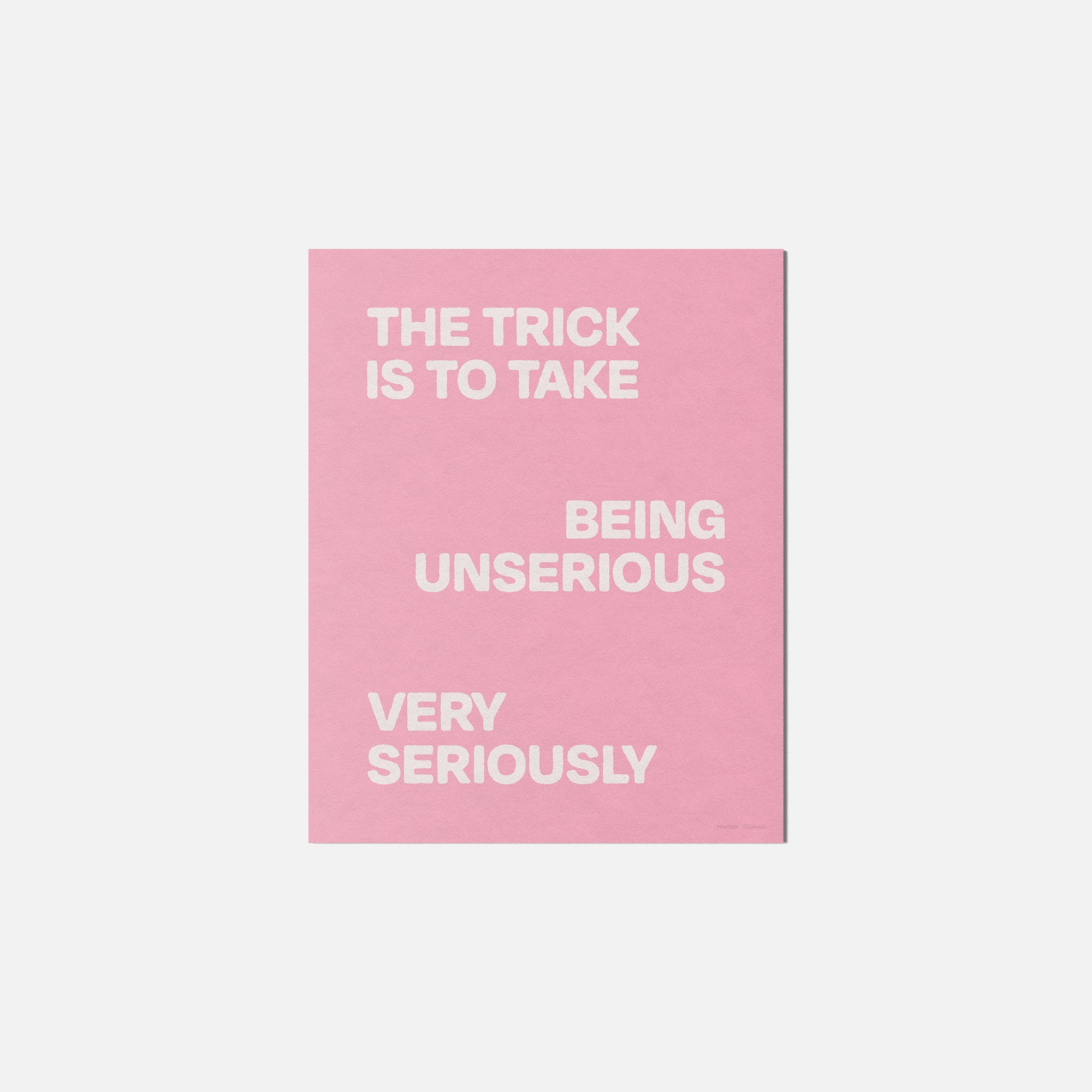 UNSERIOUS PRINT