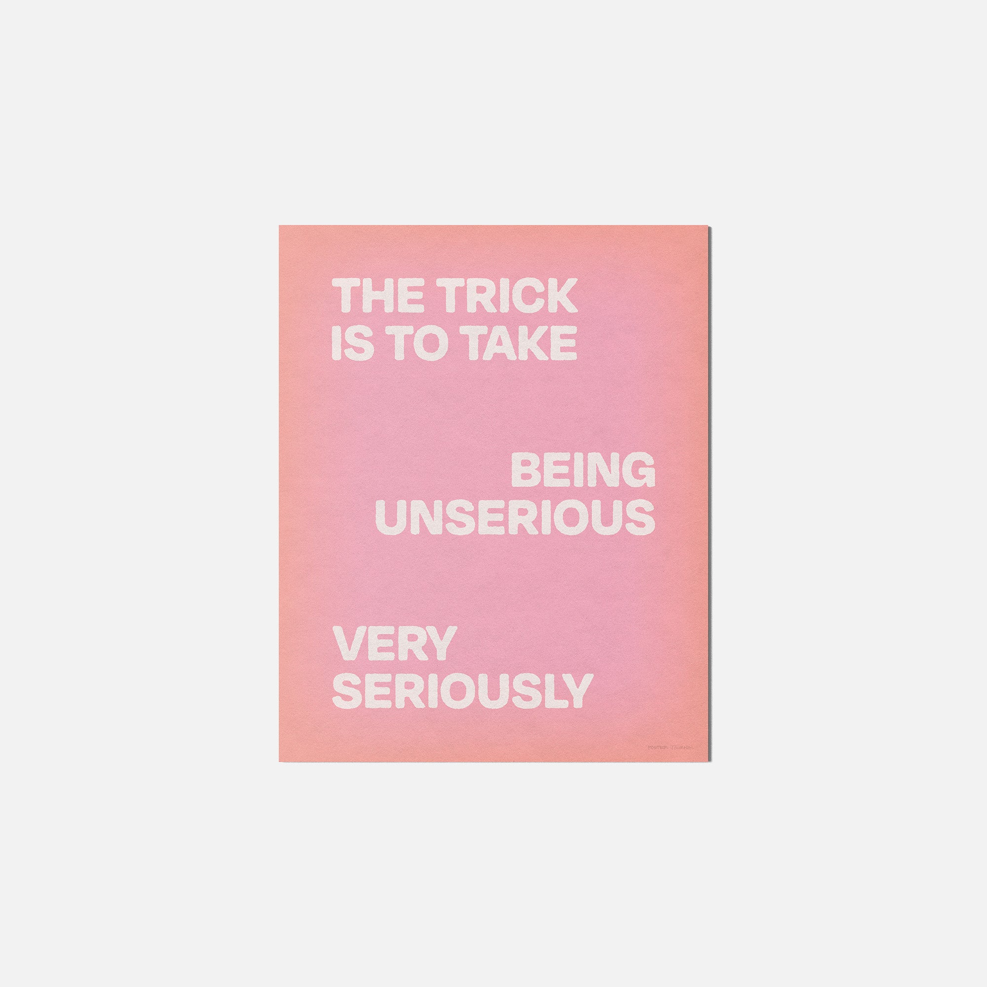 UNSERIOUS PRINT
