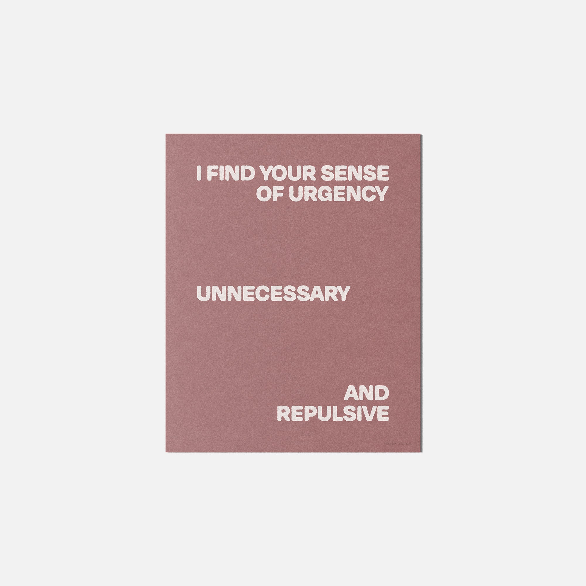 URGENCY PRINT