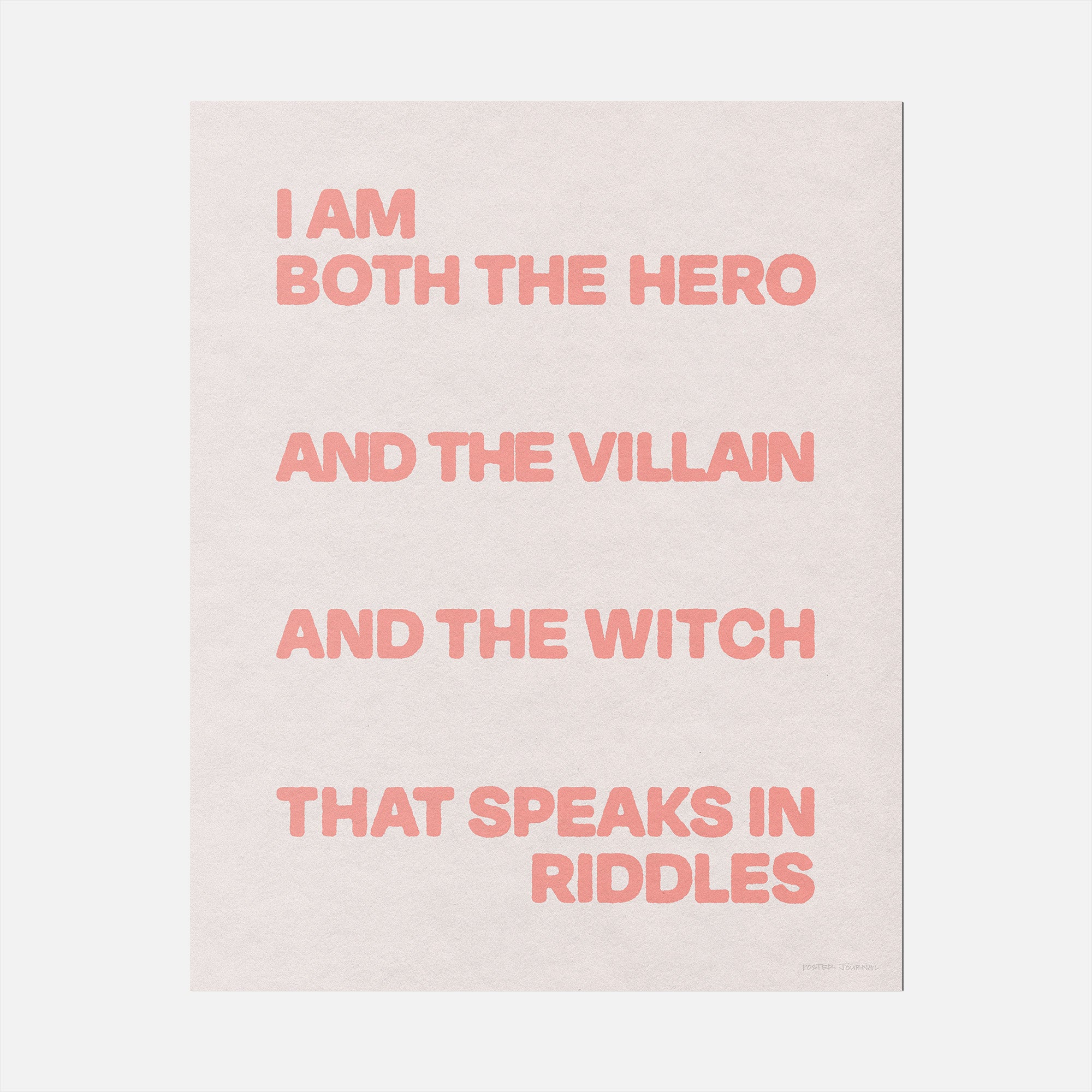 VILLAIN PRINT