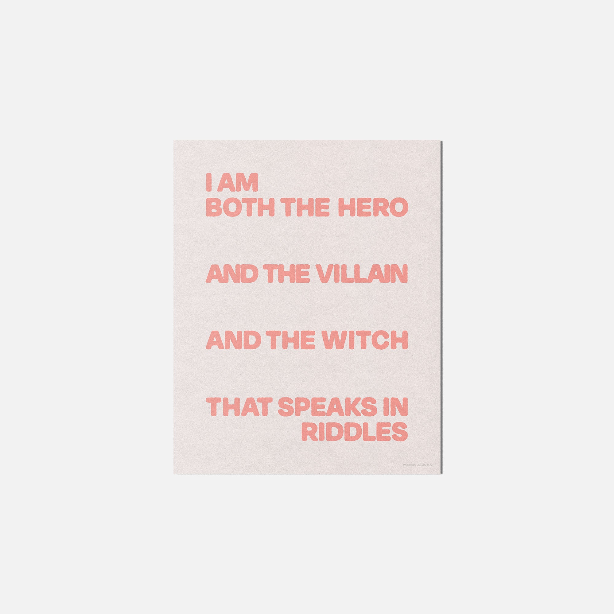 VILLAIN PRINT