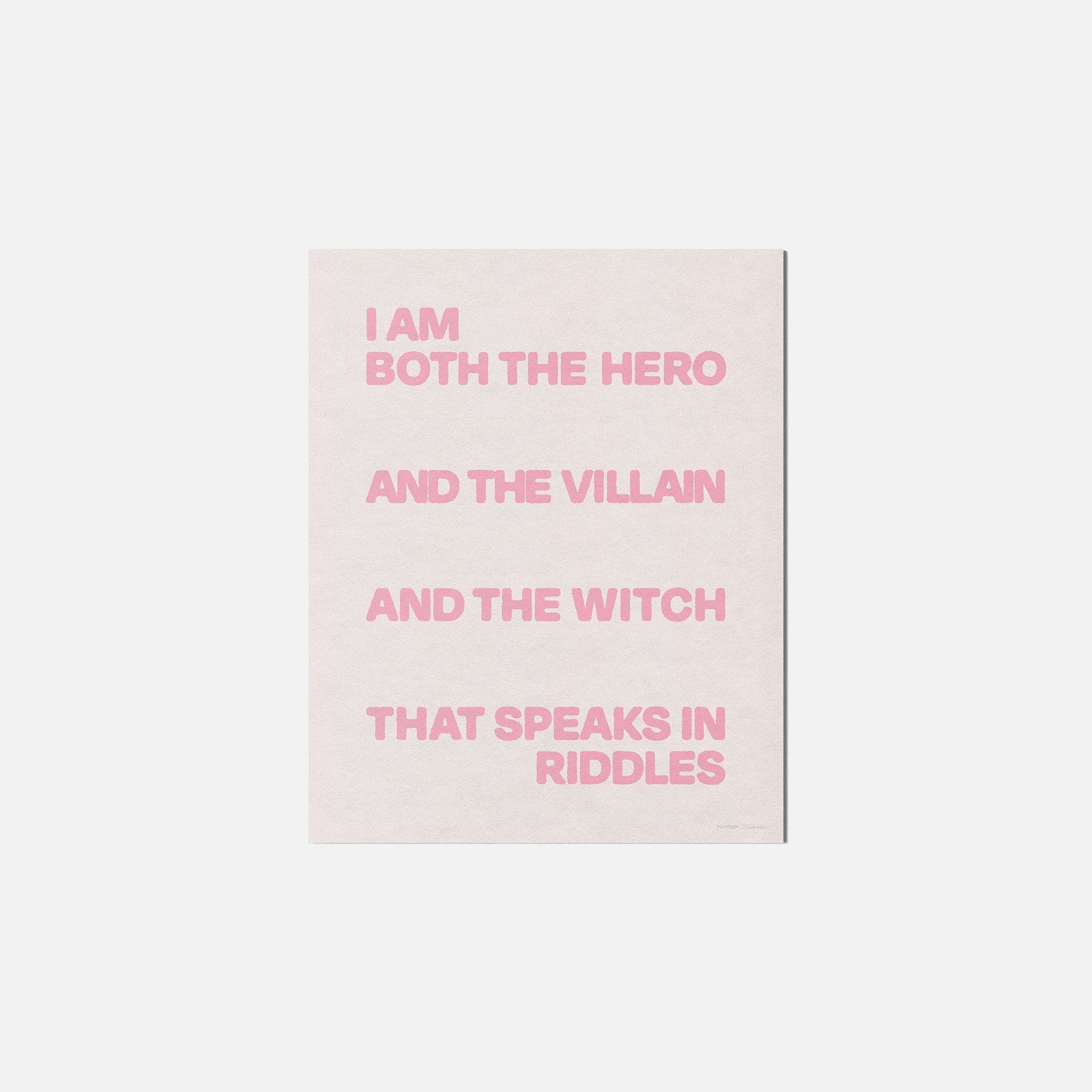 VILLAIN PRINT