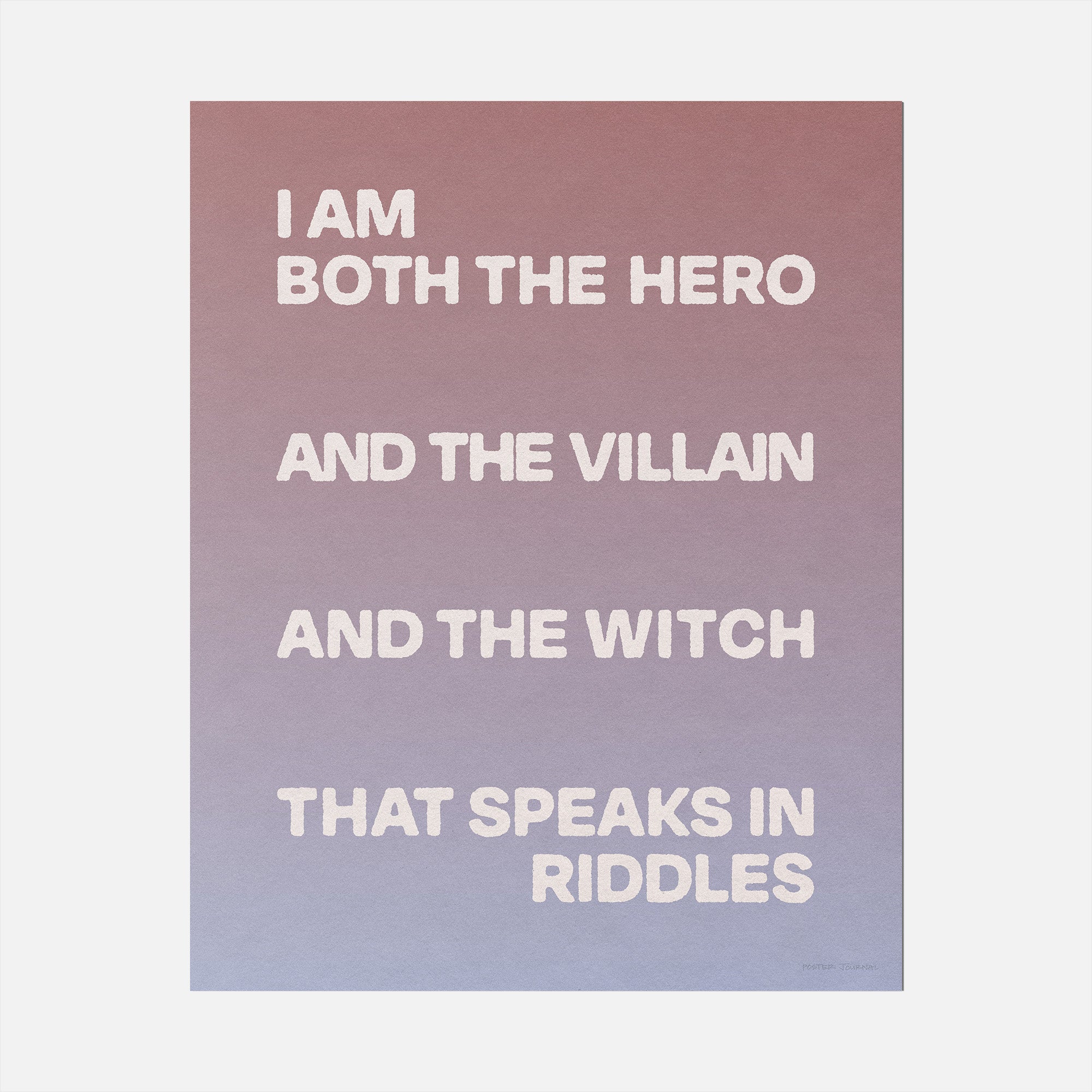 VILLAIN PRINT