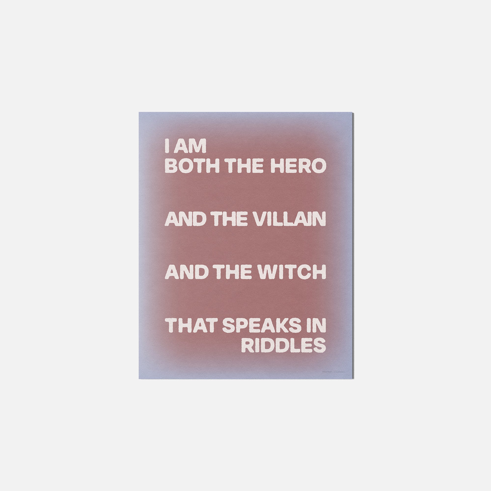 VILLAIN PRINT