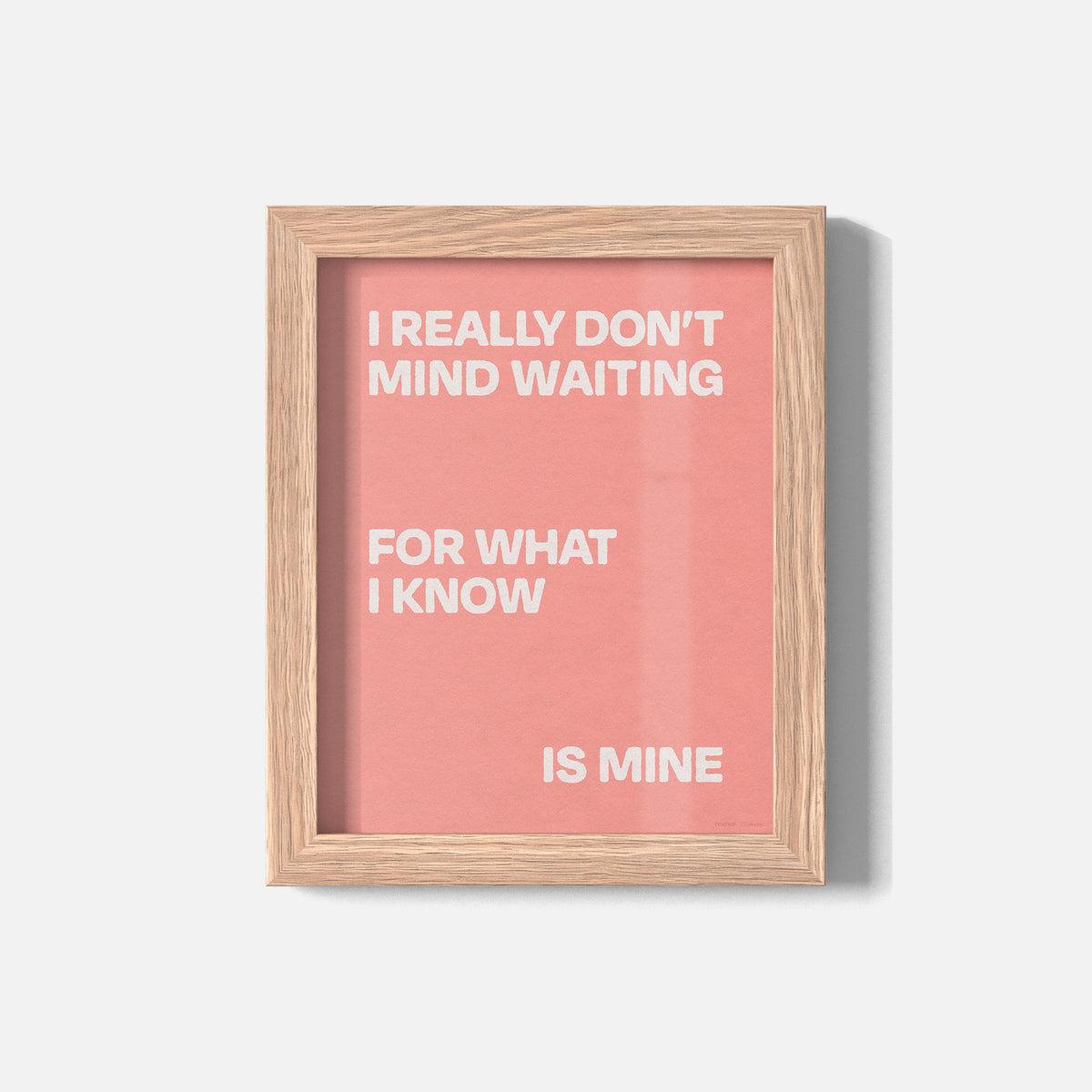 WAITING PRINT