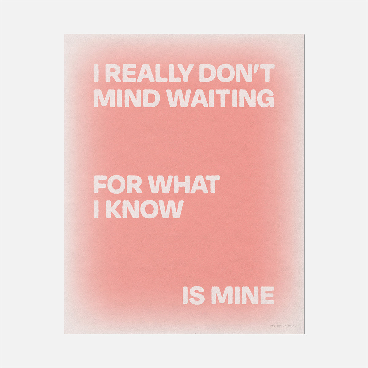 WAITING PRINT