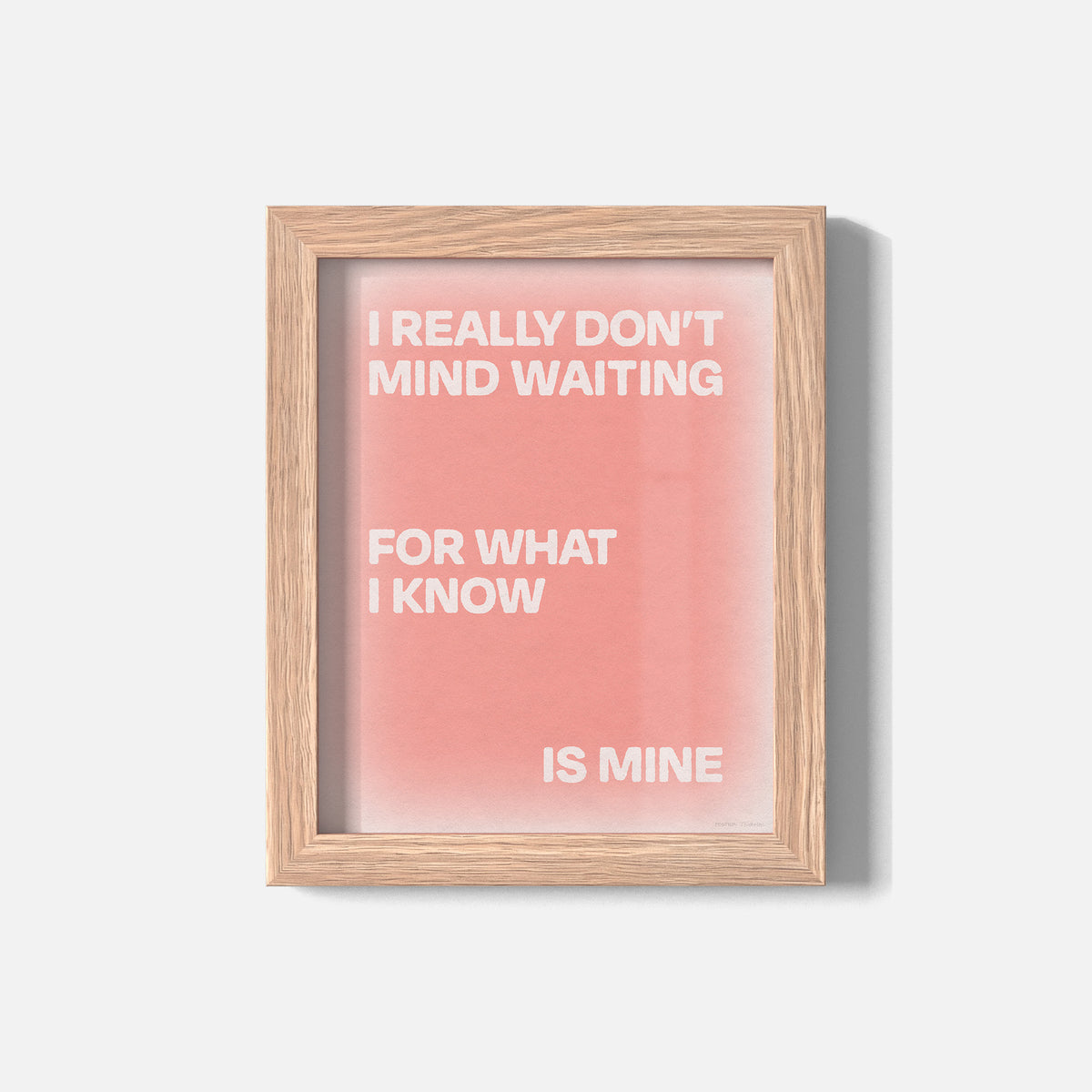 WAITING PRINT