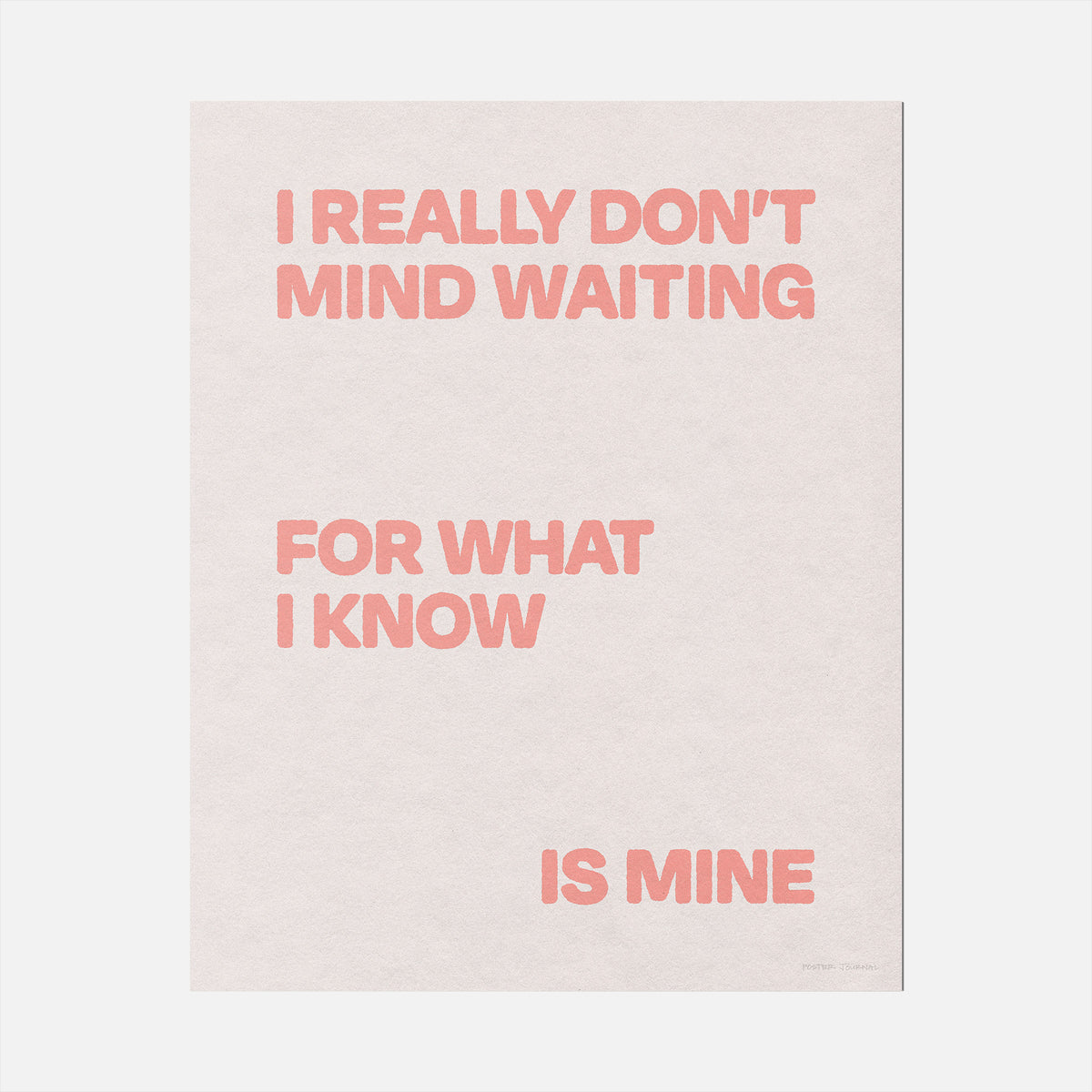 WAITING PRINT
