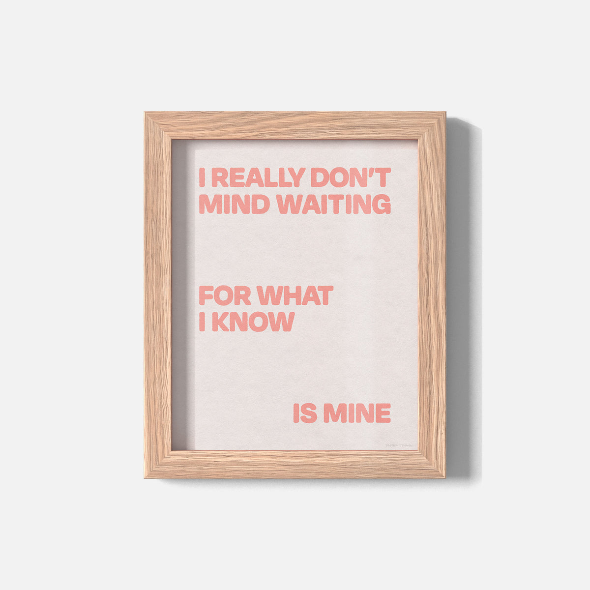 WAITING PRINT