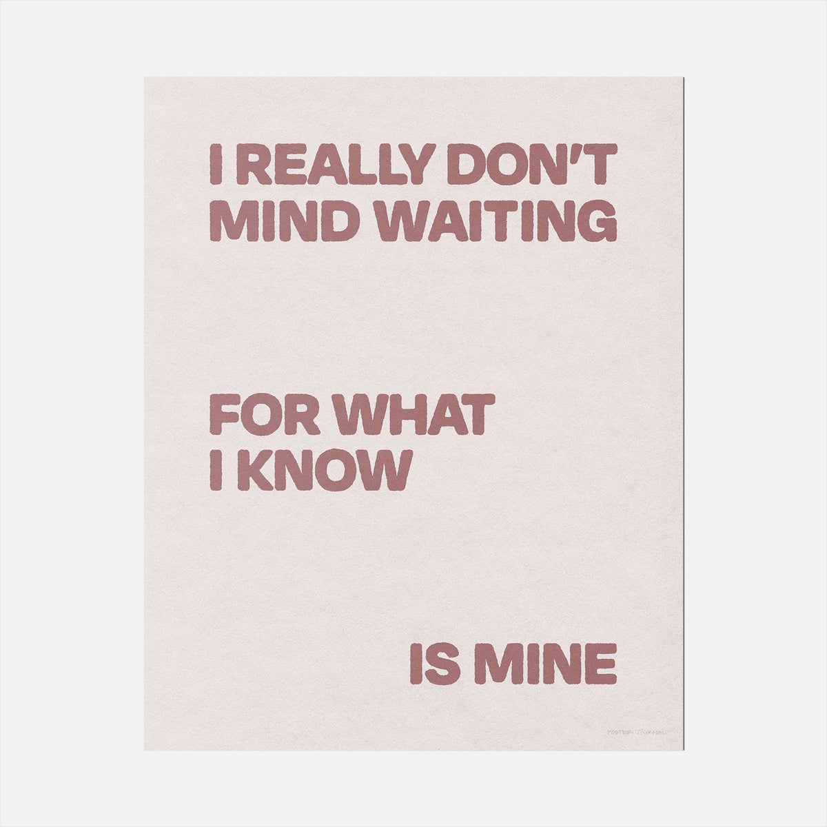 WAITING PRINT