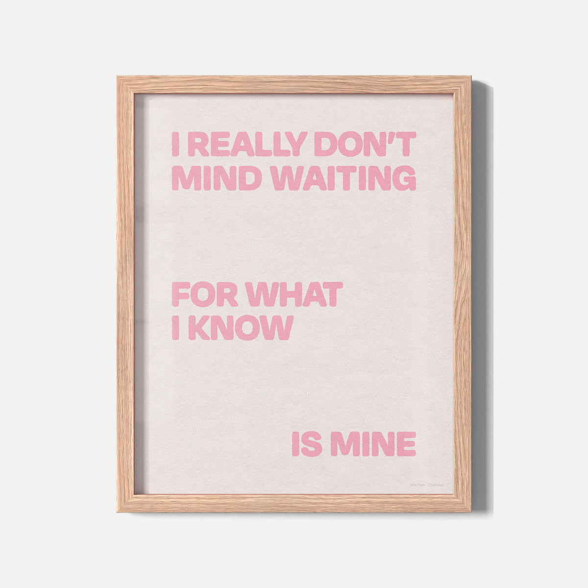 WAITING PRINT